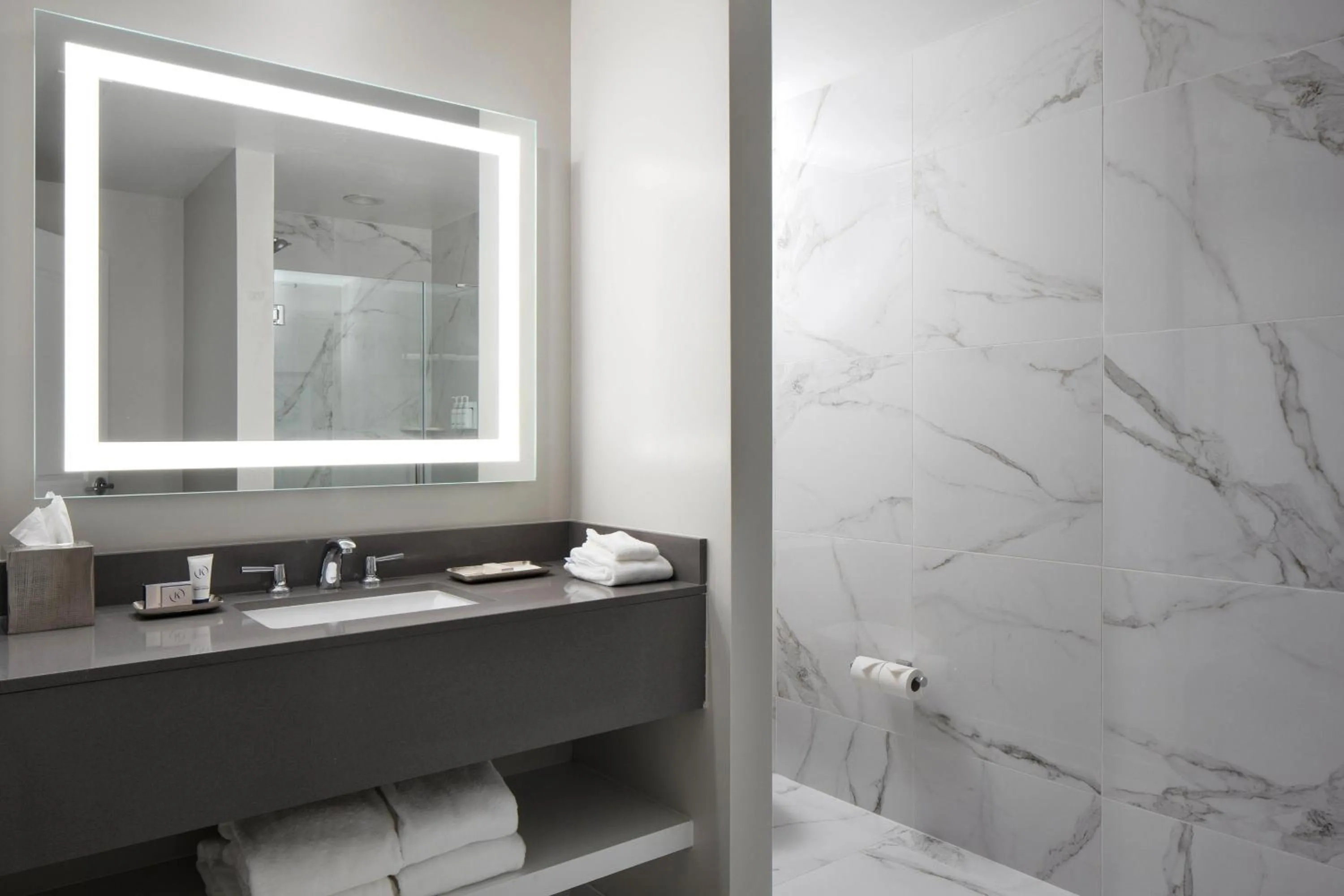 Bathroom in The Karol Hotel, St. Petersburg Clearwater, a Tribute Portfolio Hotel