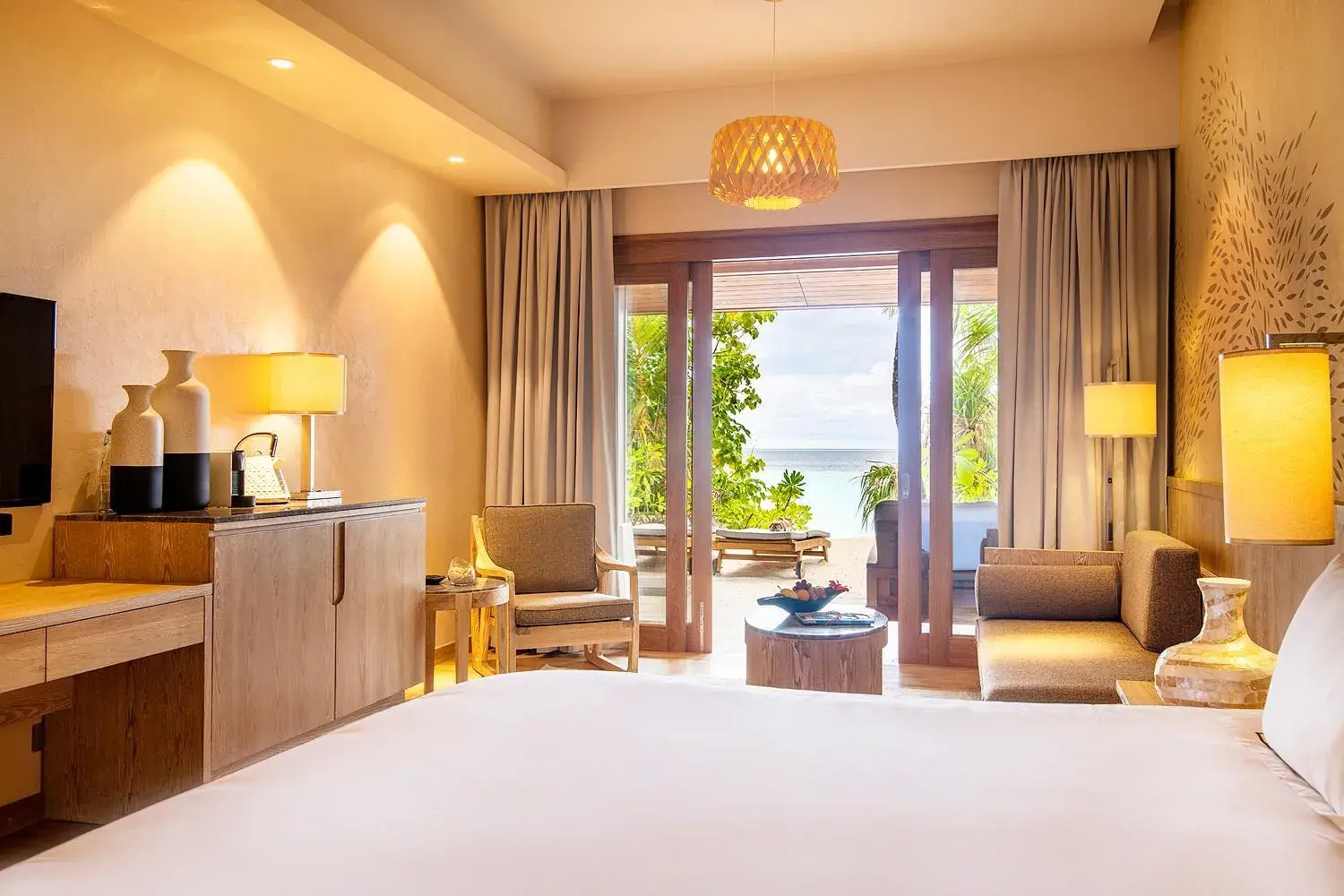 Bed in Lily Beach Resort and Spa - All Inclusive Bed in Lily Beach Resort and Spa - All Inclusive