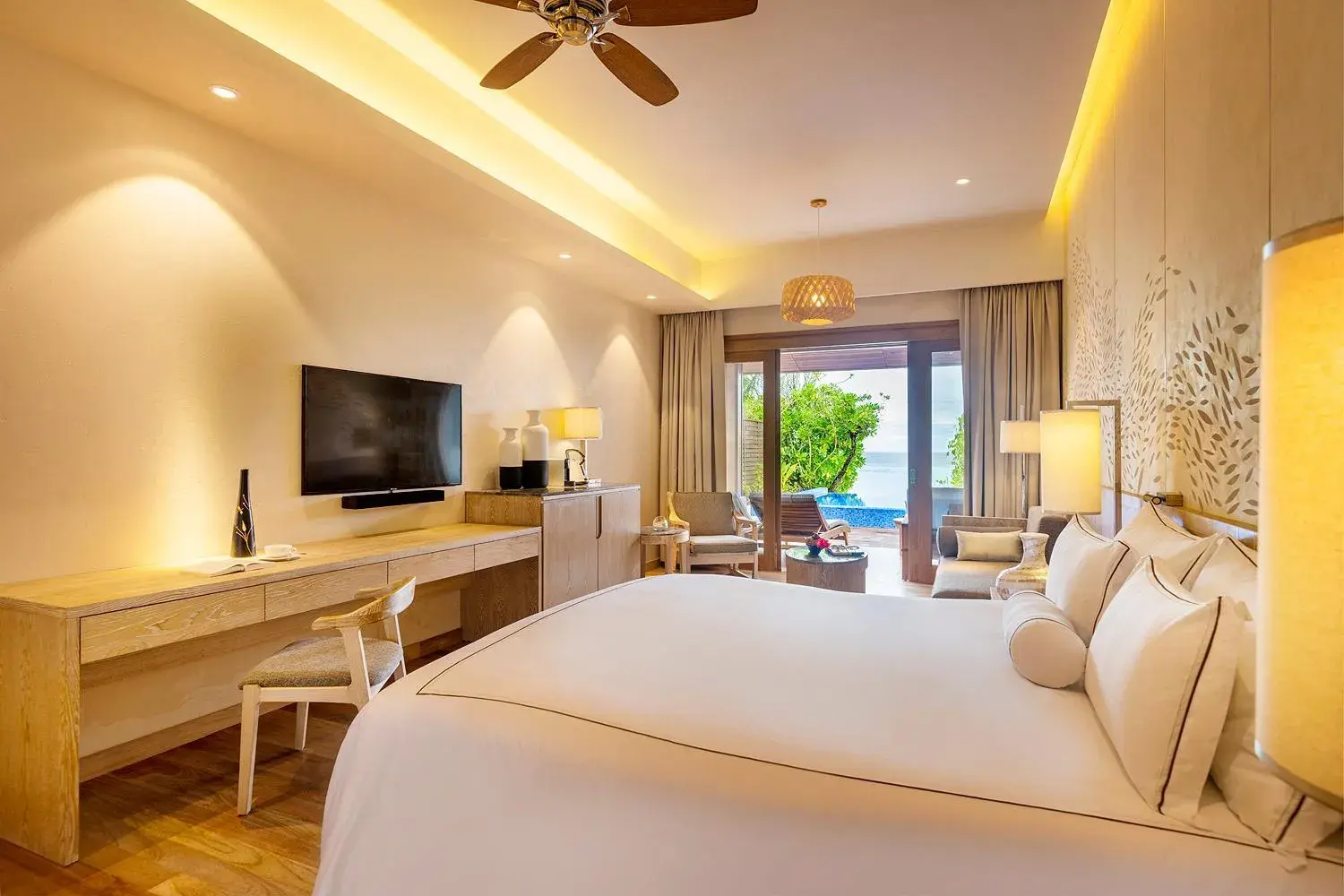 Bed in Lily Beach Resort and Spa - All Inclusive Bed in Lily Beach Resort and Spa - All Inclusive