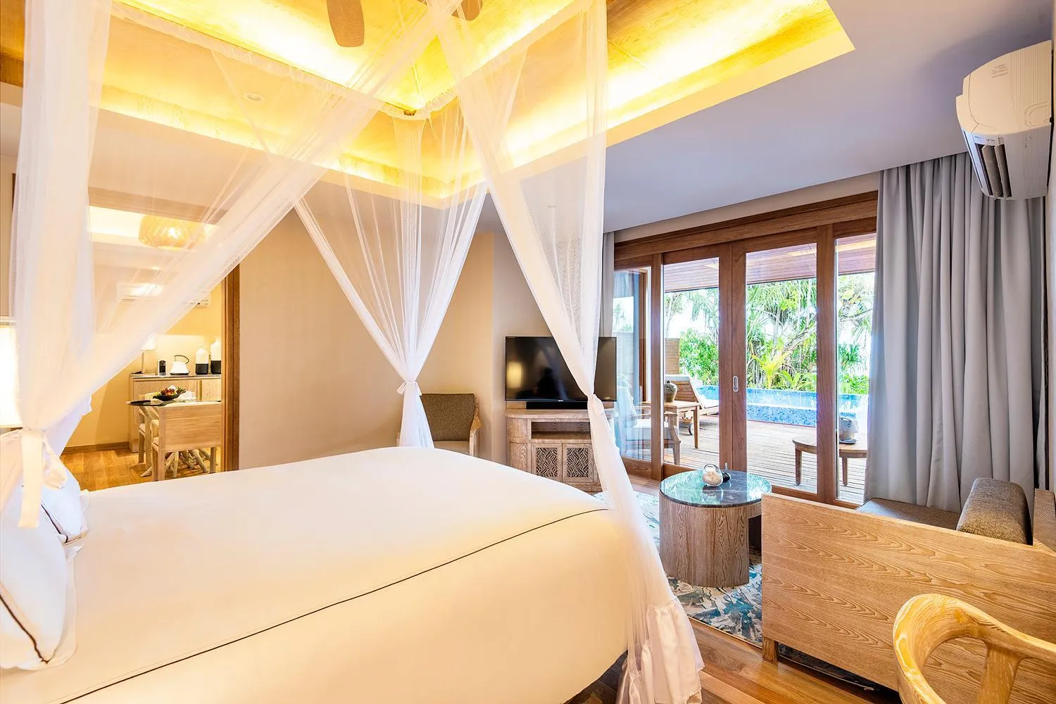 Bed in Lily Beach Resort and Spa - All Inclusive