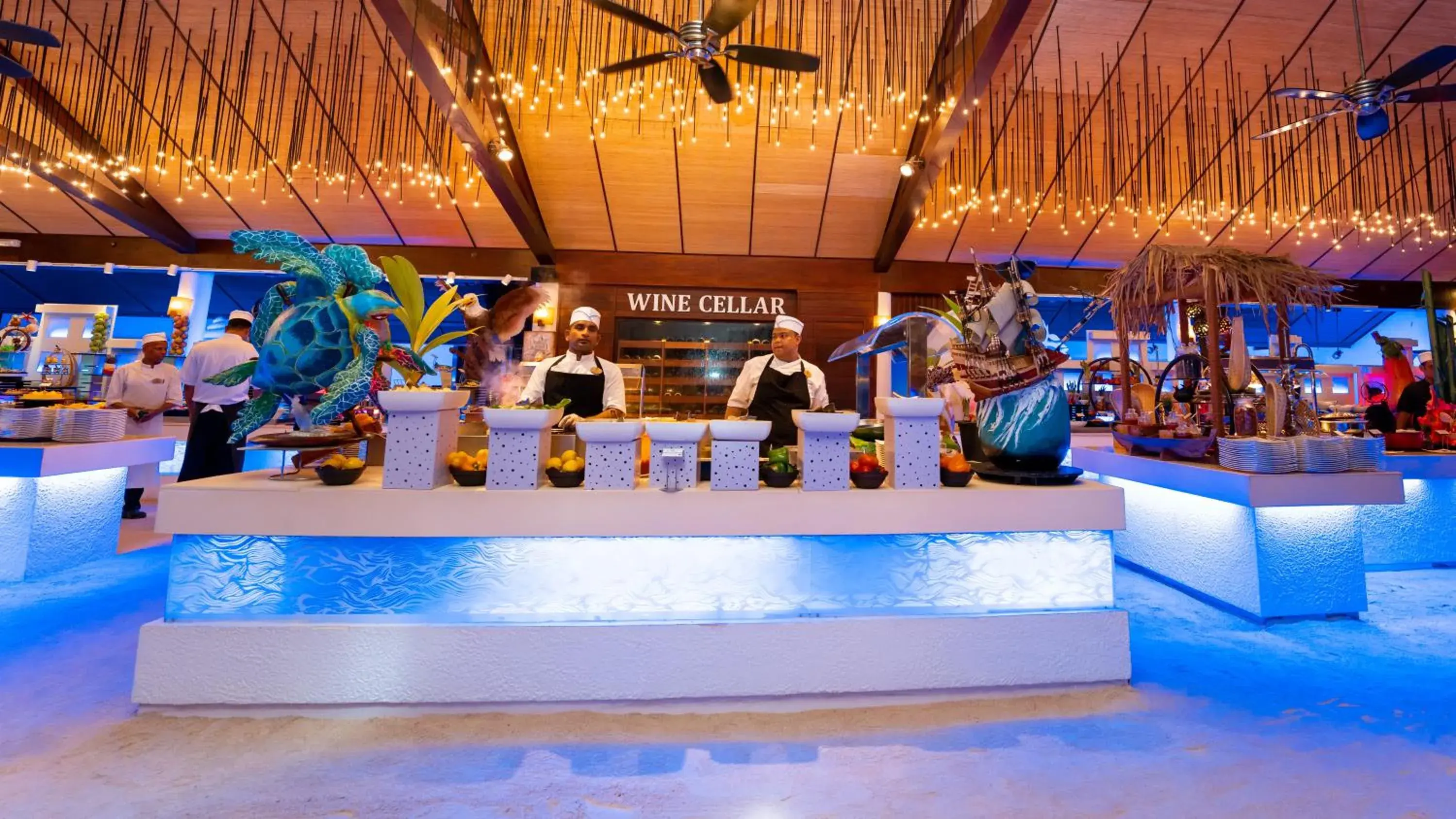 Buffet breakfast in Lily Beach Resort and Spa - All Inclusive Buffet breakfast in Lily Beach Resort and Spa - All Inclusive