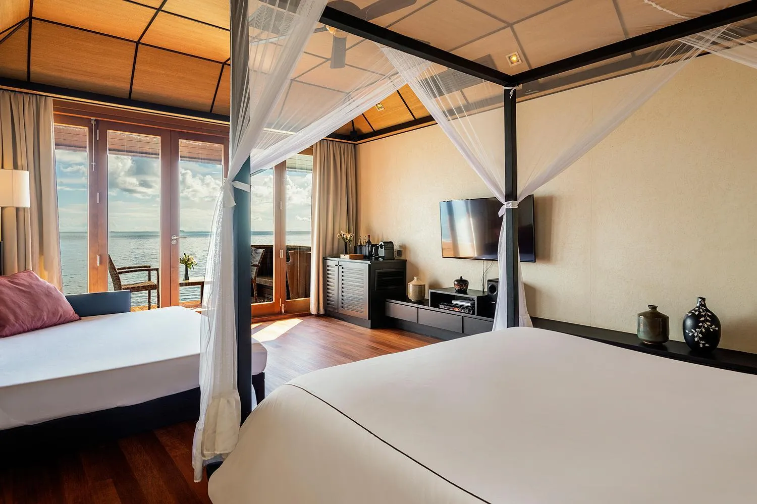 Bed in Lily Beach Resort and Spa - All Inclusive