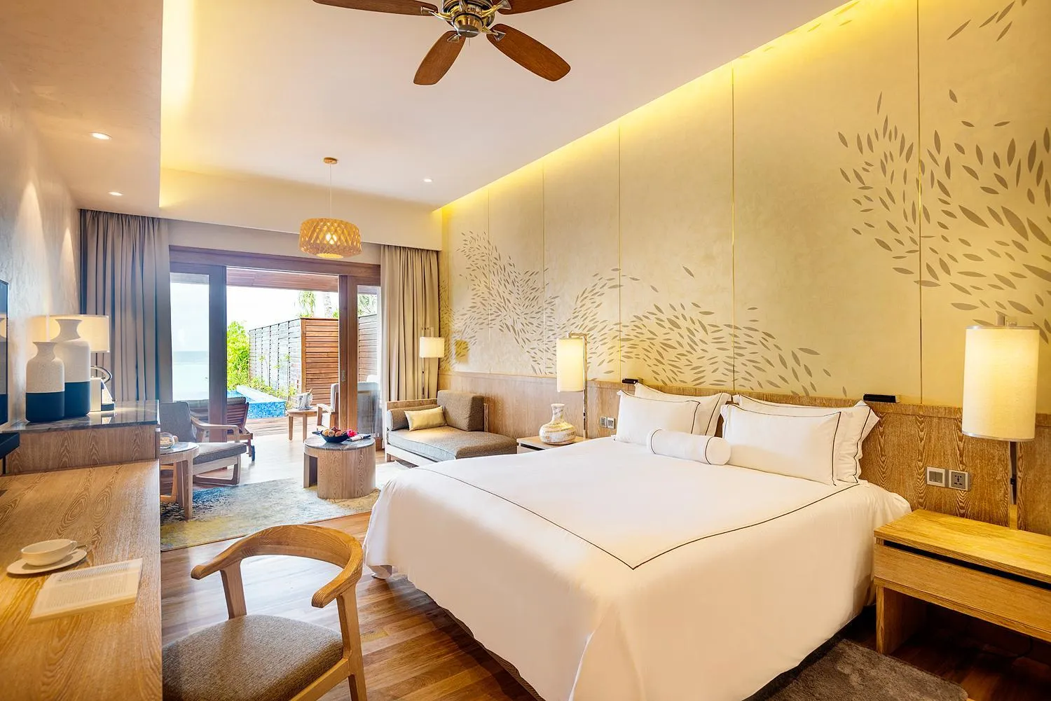 Bed in Lily Beach Resort and Spa - All Inclusive