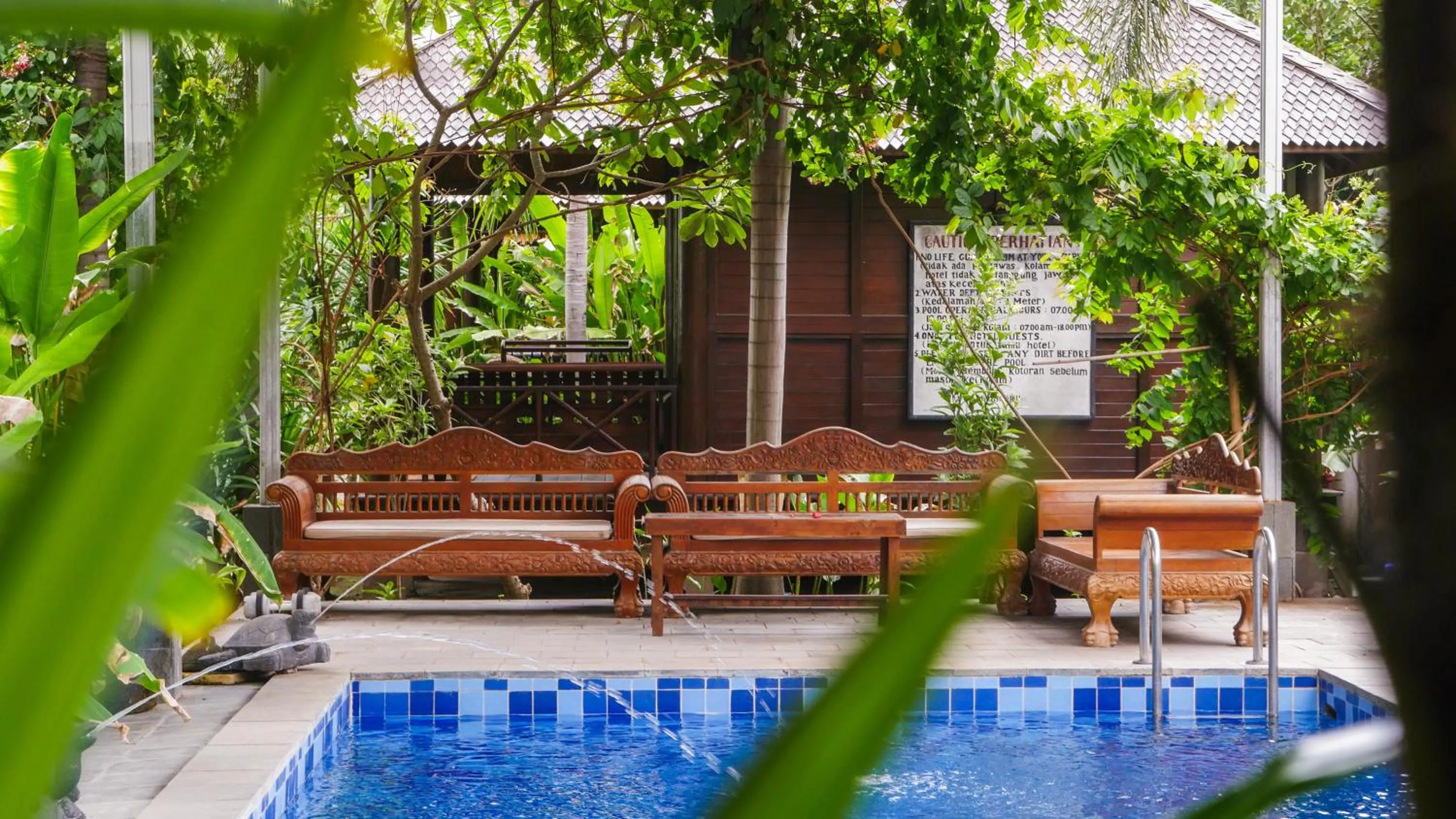 Swimming pool in Turtle Garden Hotel