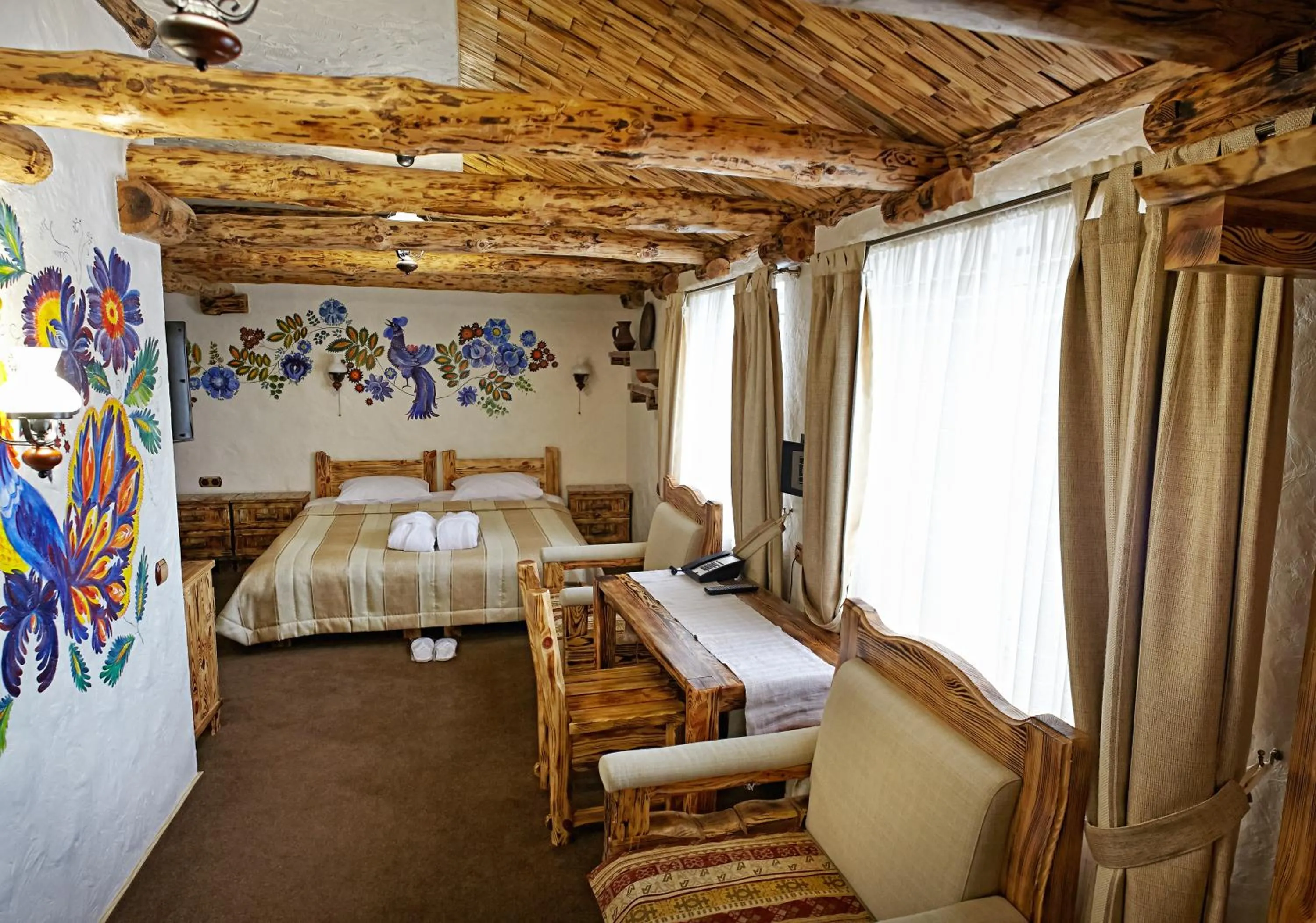 Photo of the whole room, Bed in Pidkova