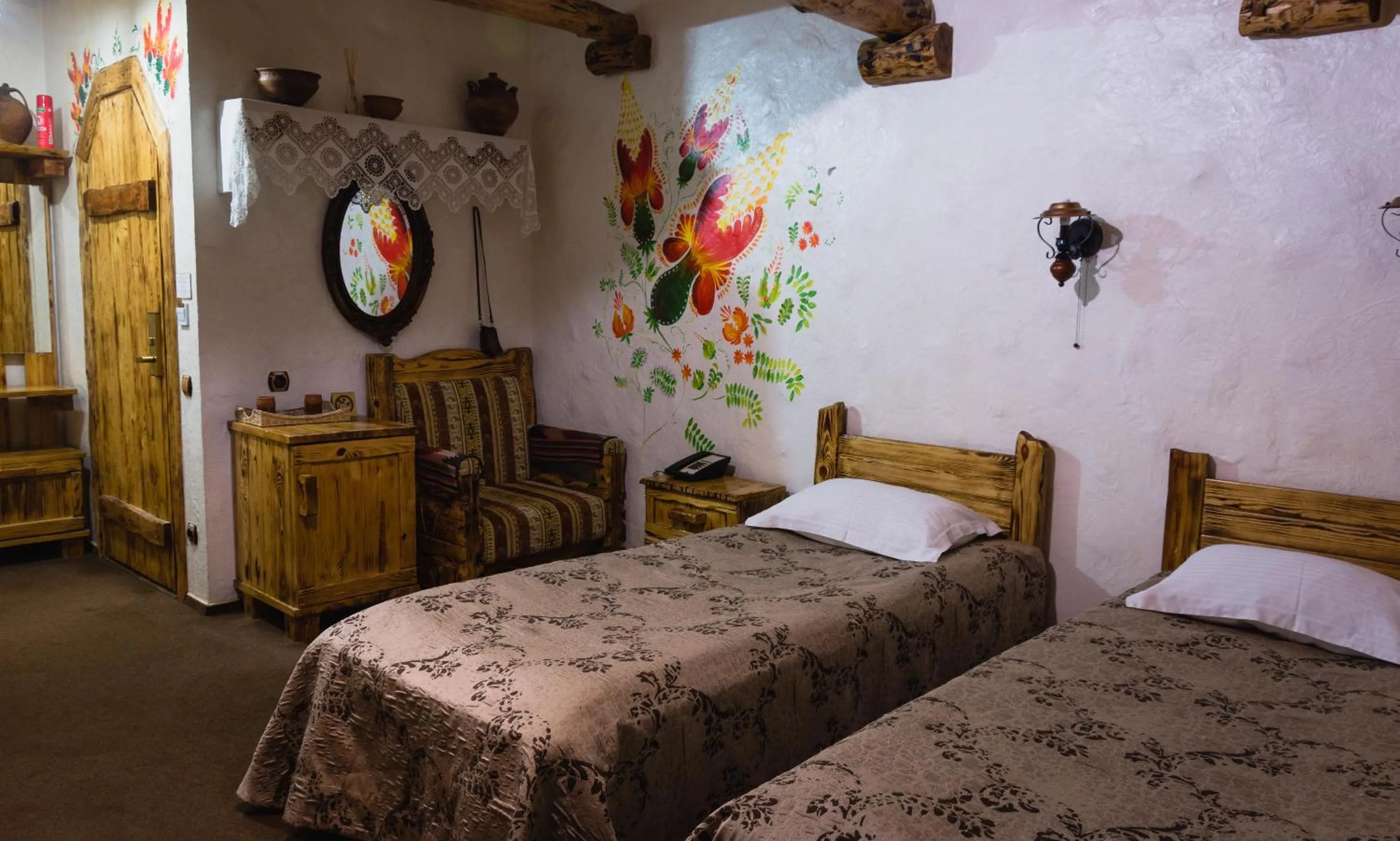 Decorative detail, Bed in Pidkova