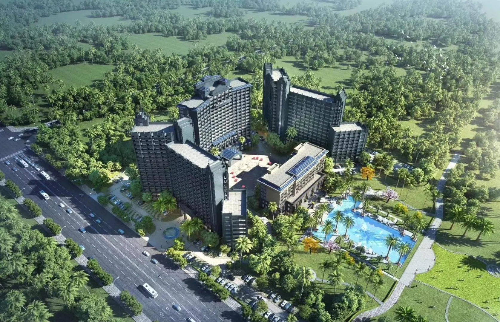 Bird's eye view in Wyndham Garden Wenchang Nanguo