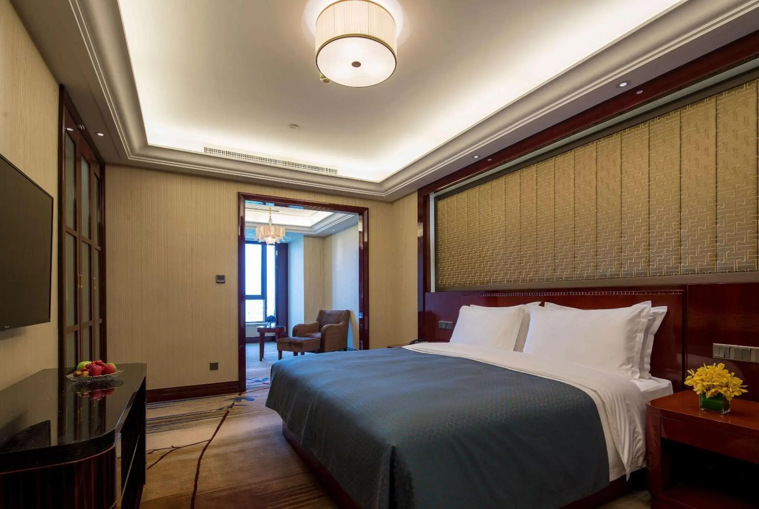 Photo of the whole room, Bed in Wyndham Zhuji West Photo of the whole room, Bed in Wyndham Zhuji West