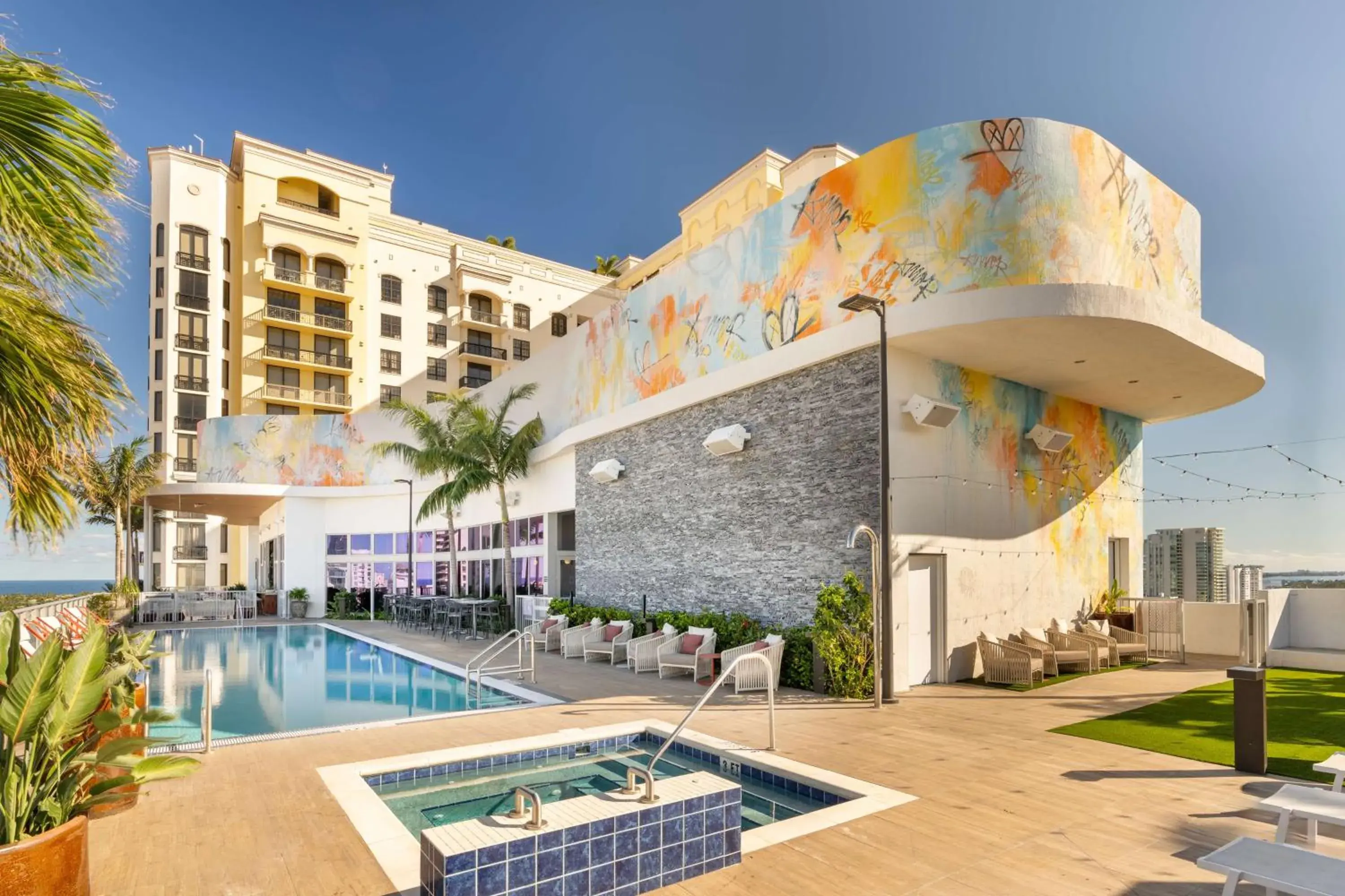 Pool view in Canopy West Palm Beach - Downtown Pool view in Canopy West Palm Beach - Downtown