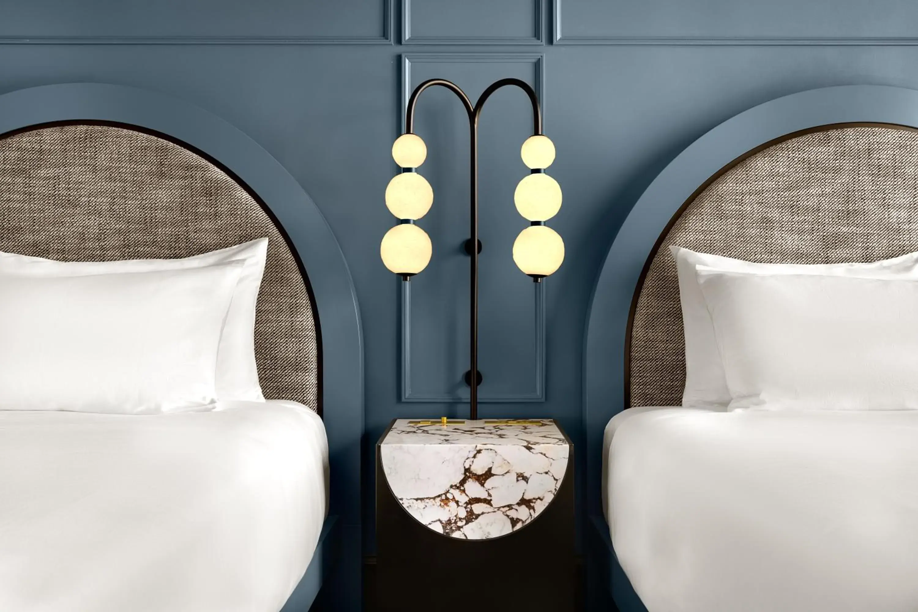 Decorative detail, Bed in The Gunter Hotel San Antonio Riverwalk Decorative detail, Bed in The Gunter Hotel San Antonio Riverwalk