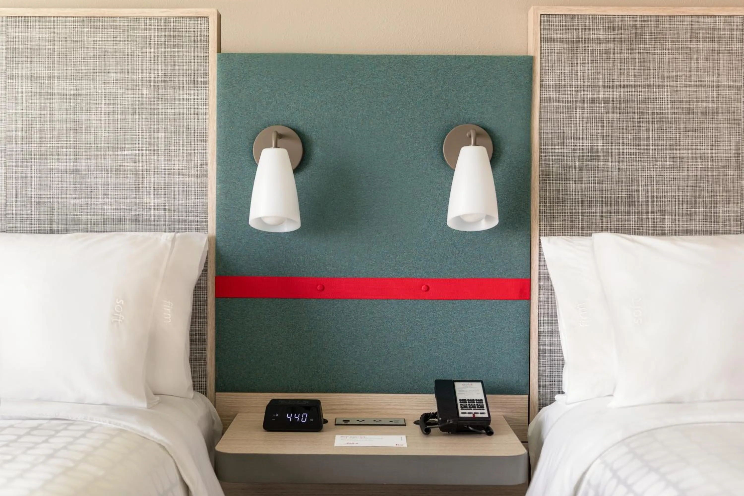 Decorative detail, Bed in avid hotels - Orlando International Airport by IHG