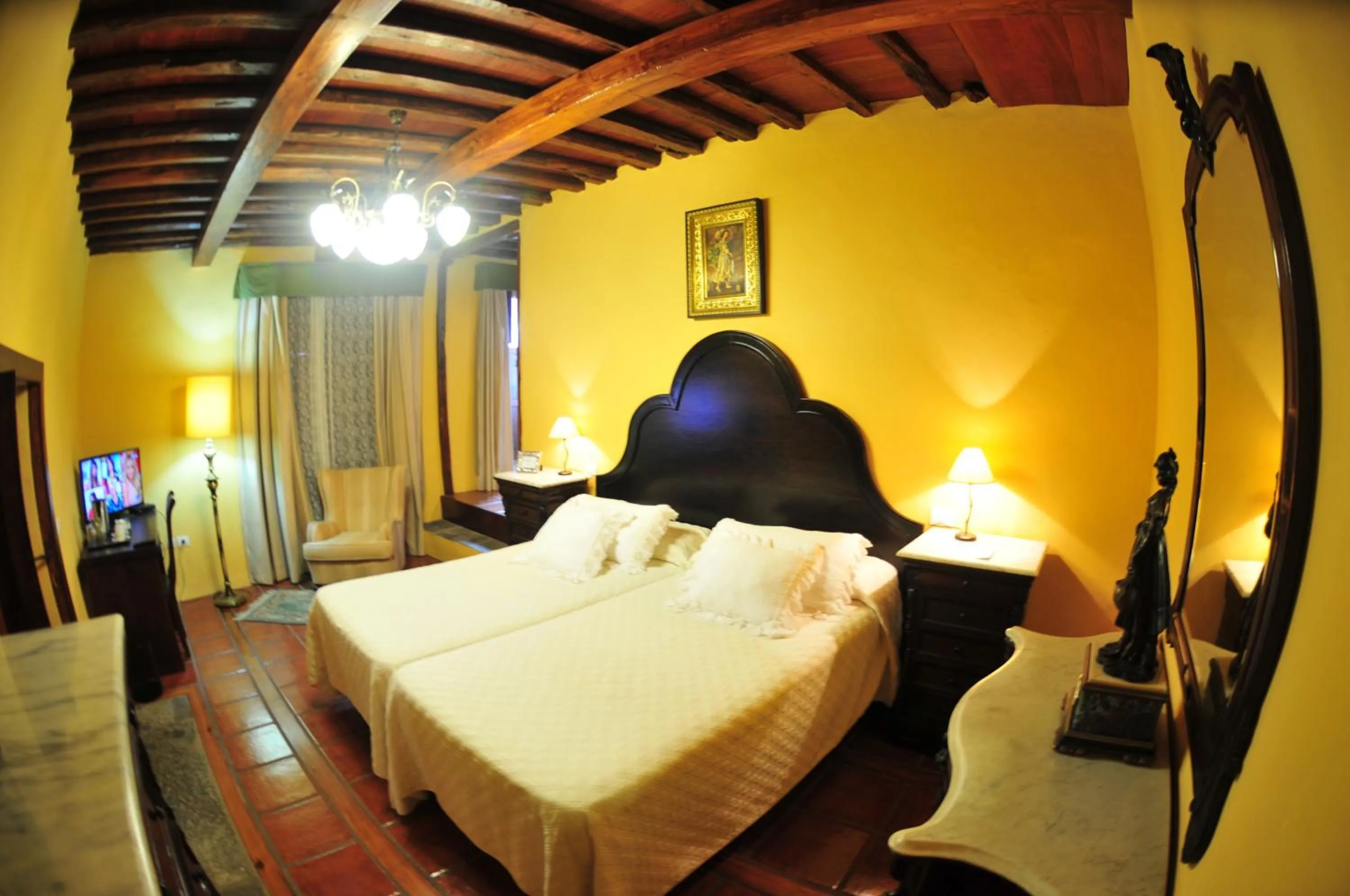 Bed in Hotel Emblemático San Marcos