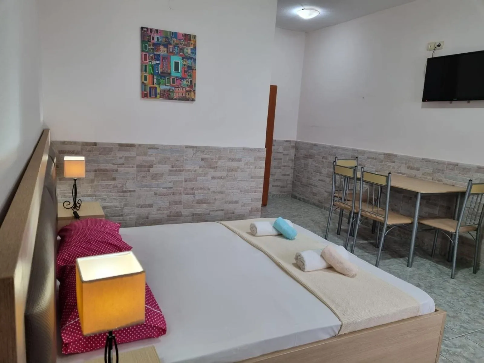 Bed in Anna Christina Apartments