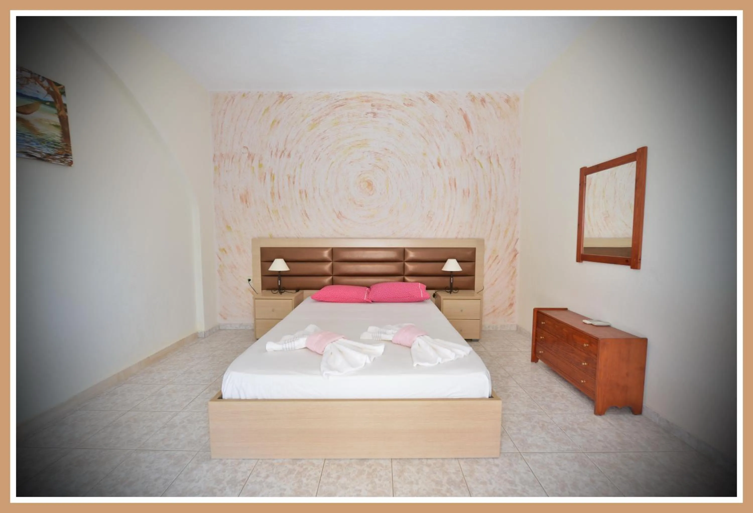 Bed in Anna Christina Apartments