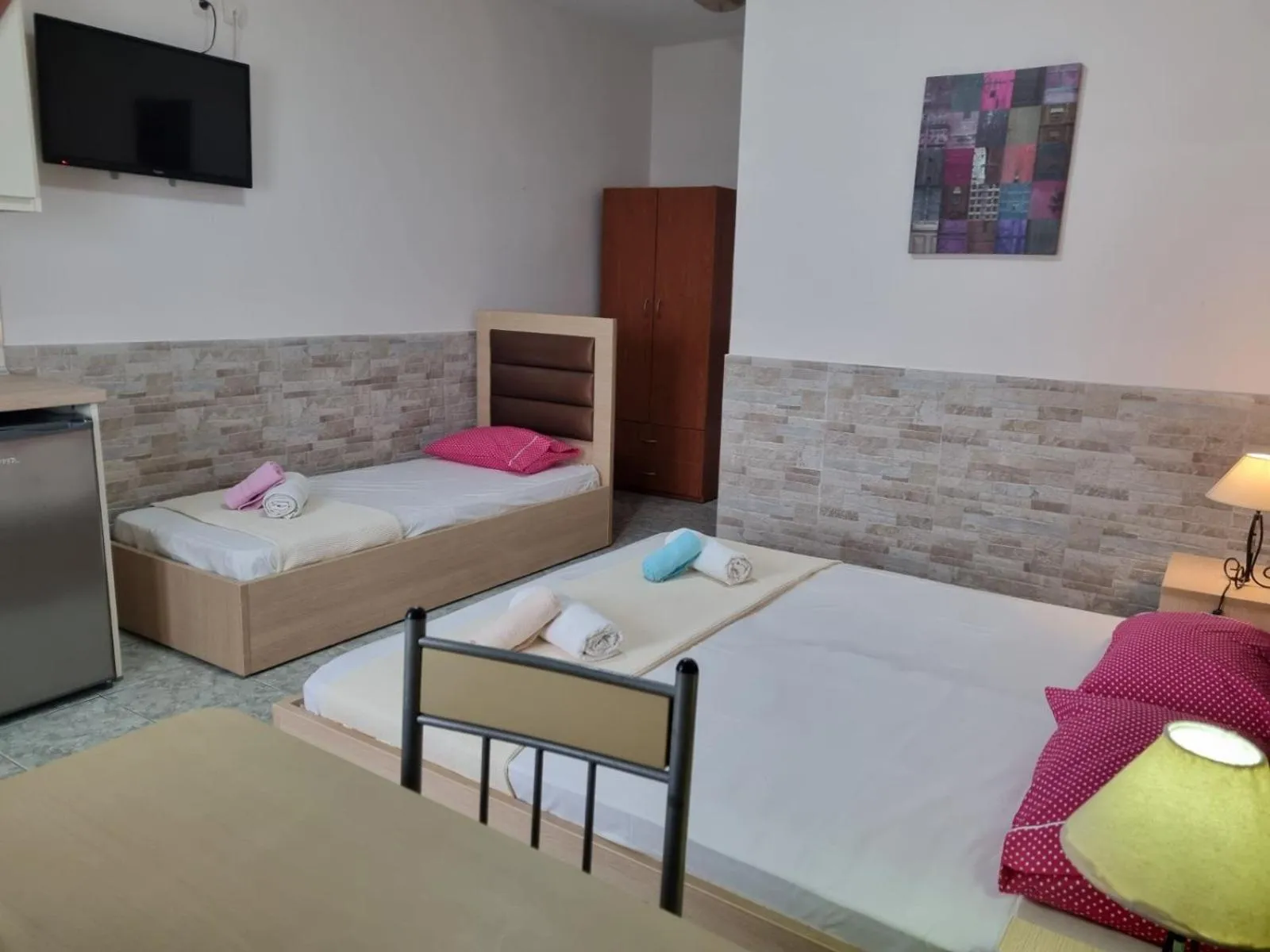 Bed in Anna Christina Apartments