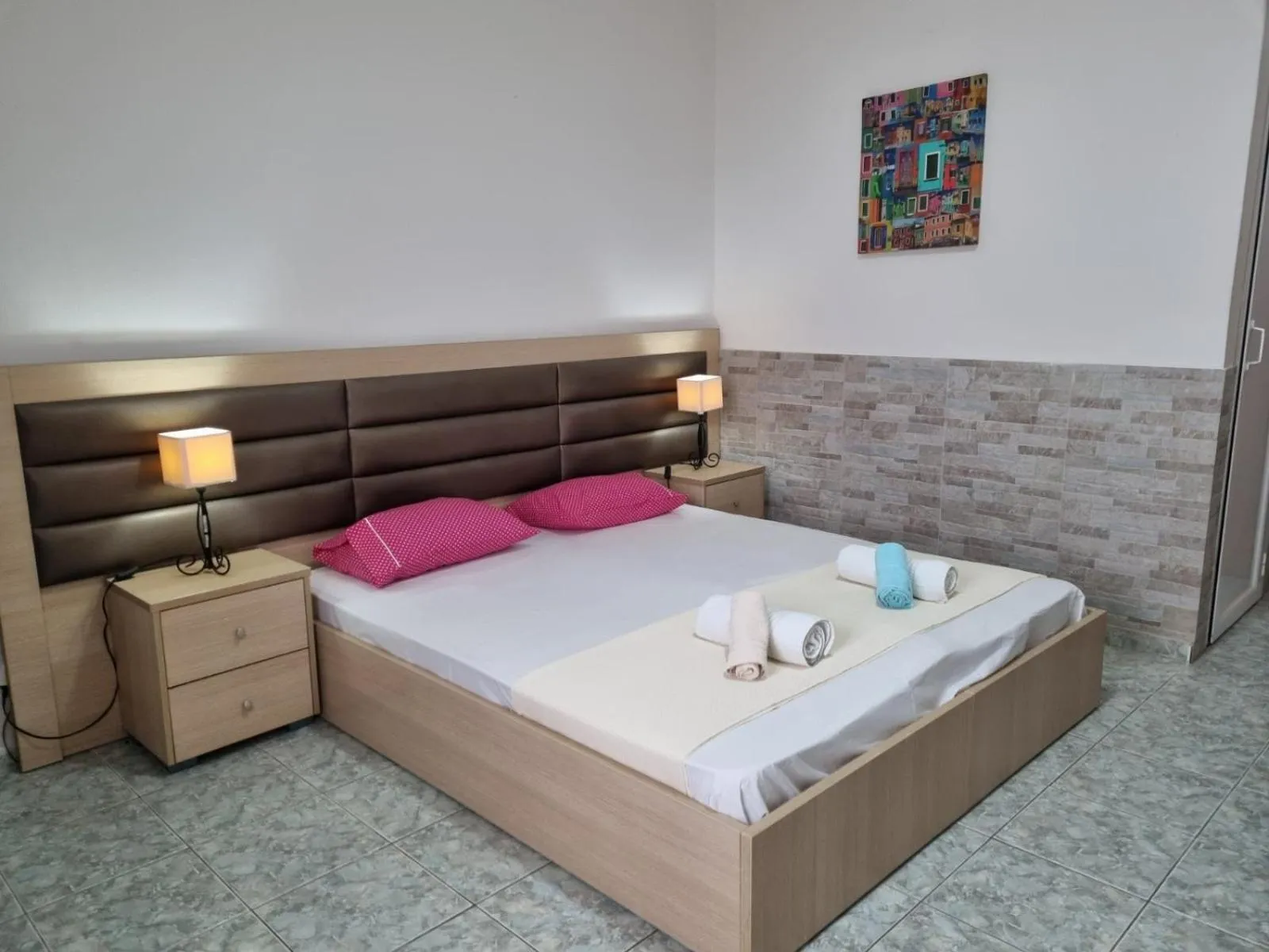 Bed in Anna Christina Apartments