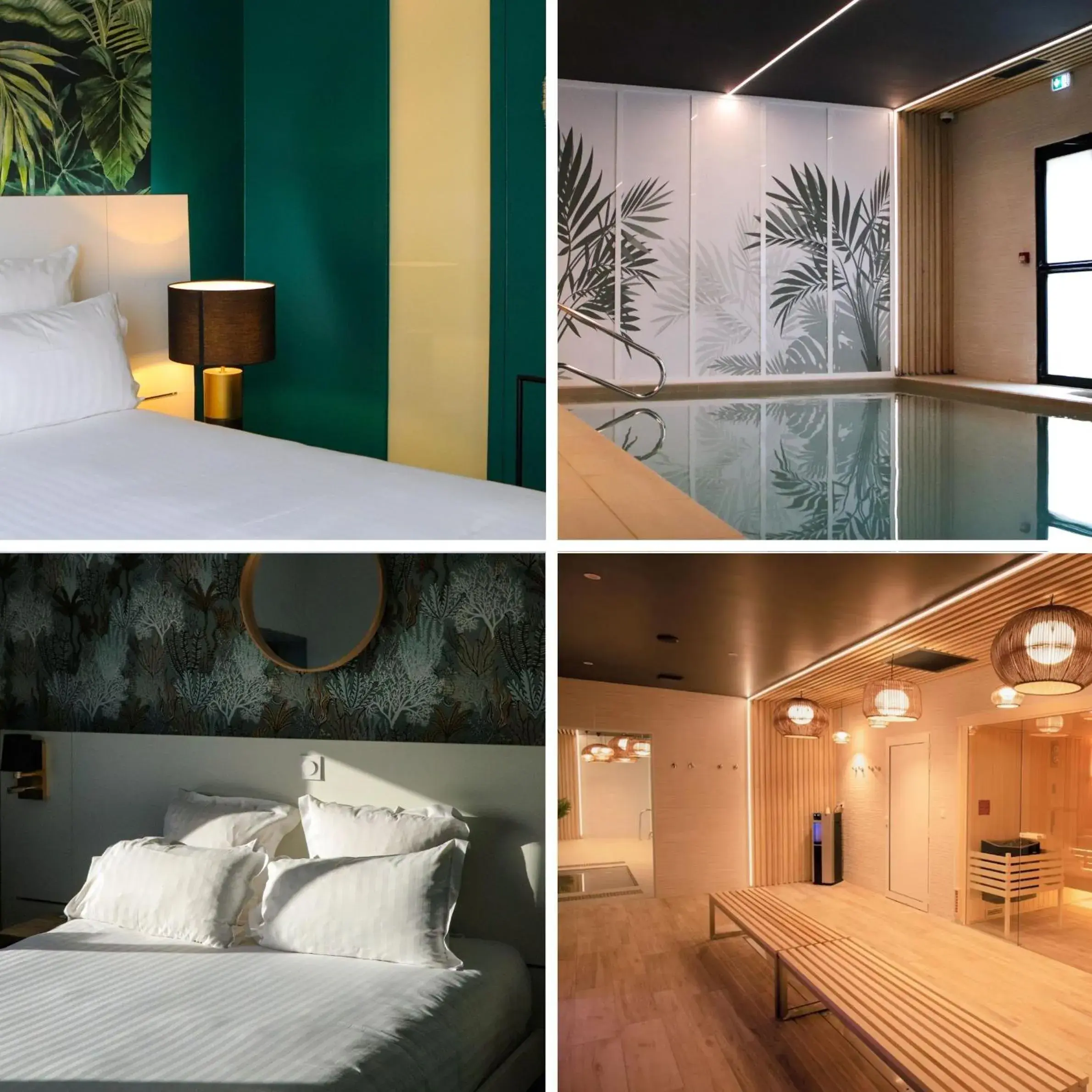 Property building, Bed in PADJA Hôtel & Spa Vannes Property building, Bed in PADJA Hôtel & Spa Vannes