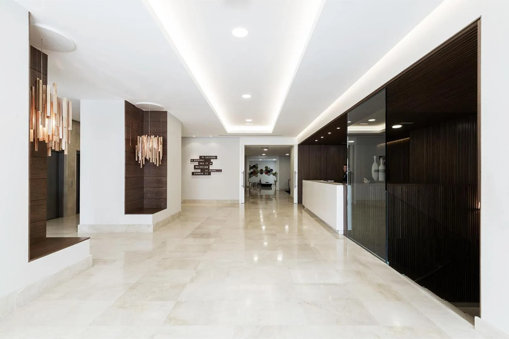 Lobby or reception in Hotel Gelmírez