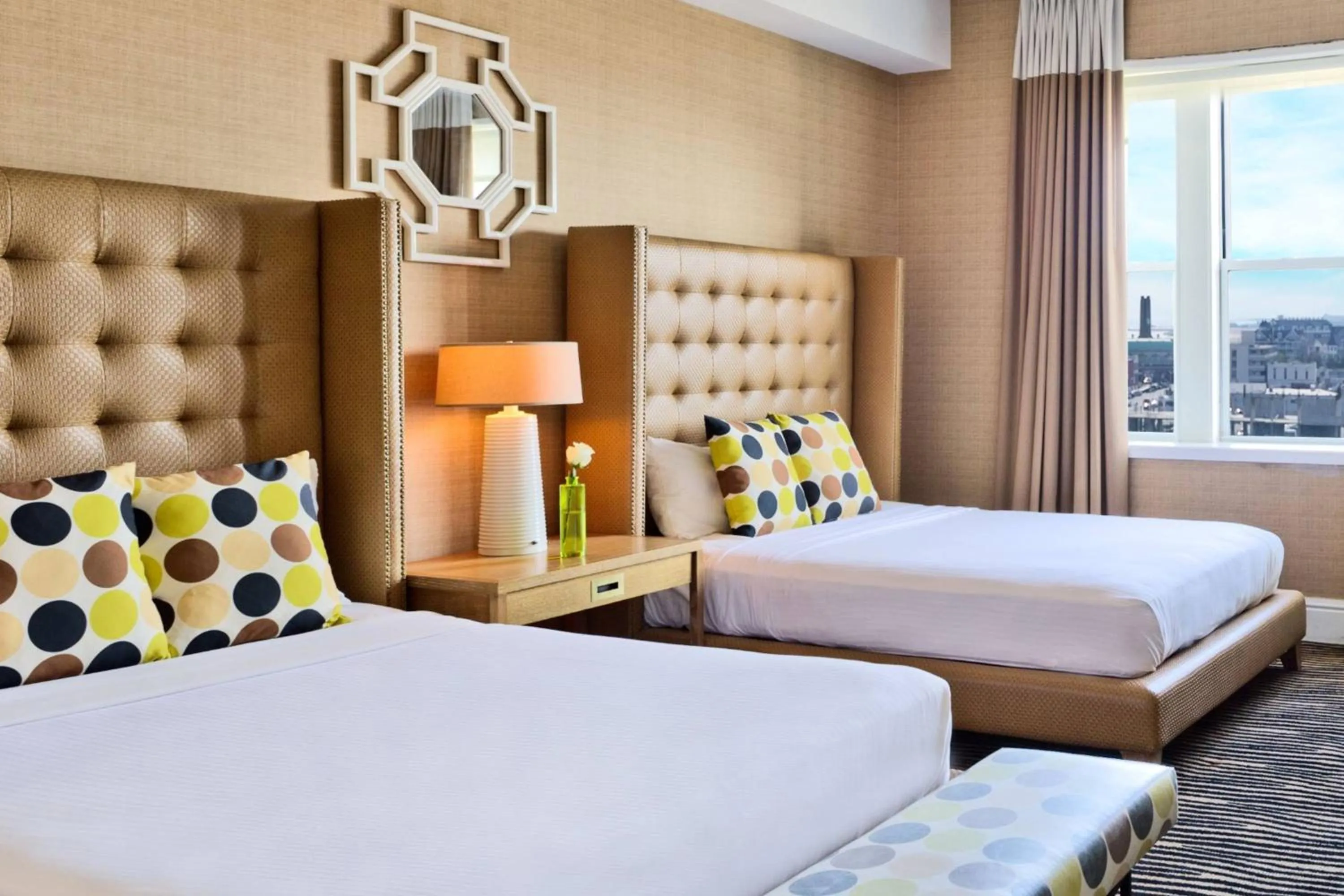 Bed in Berkeley Oceanfront Hotel