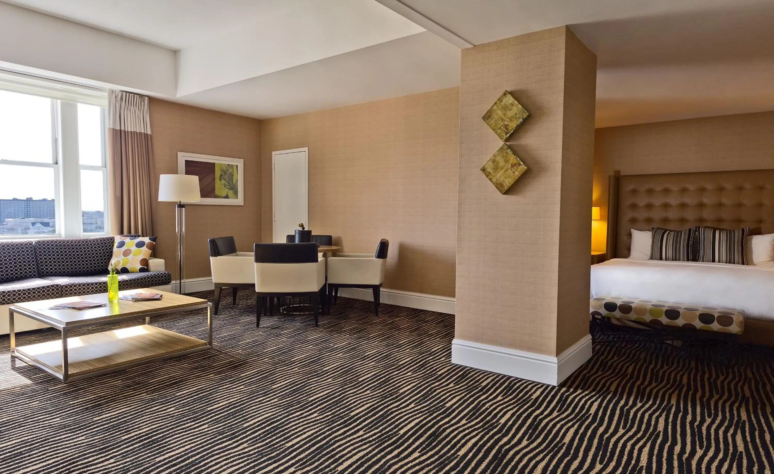 Bed in Berkeley Oceanfront Hotel