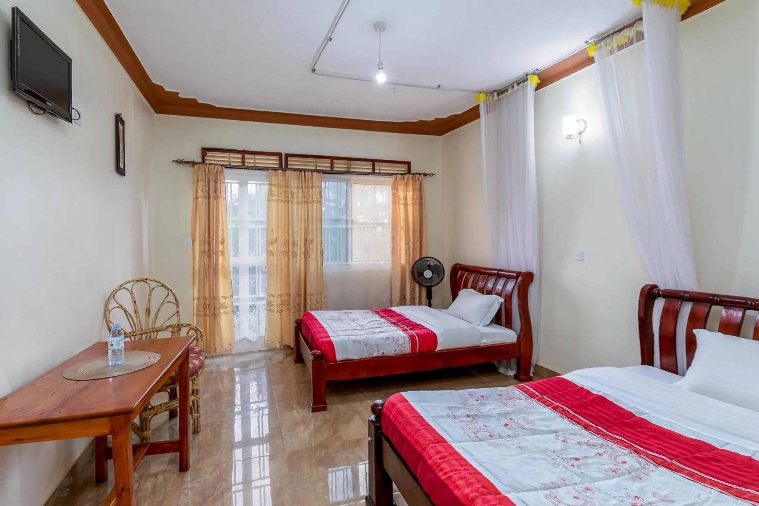 Bed in Airport Side Hotel Entebbe