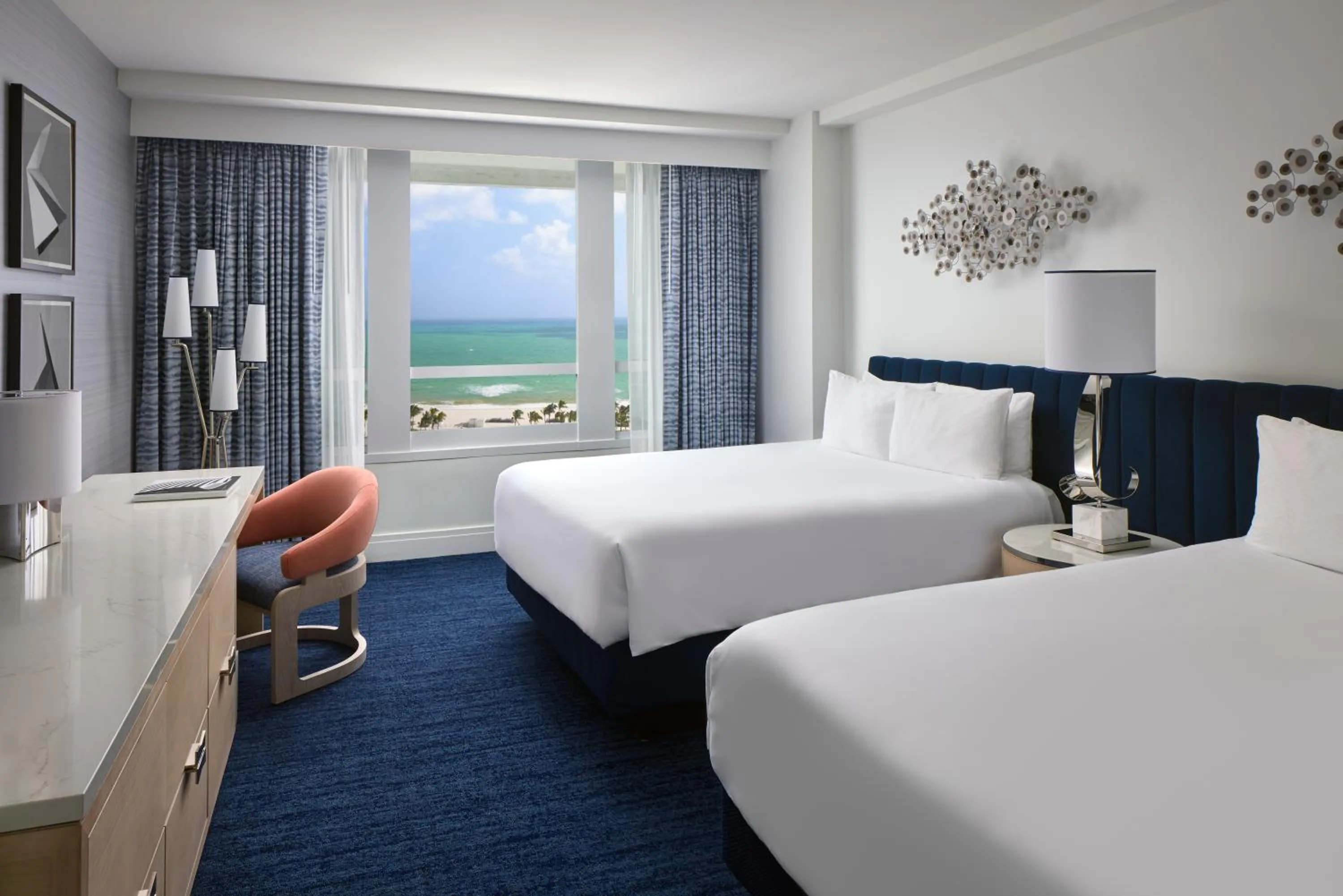 Bed in Fontainebleau Miami Beach