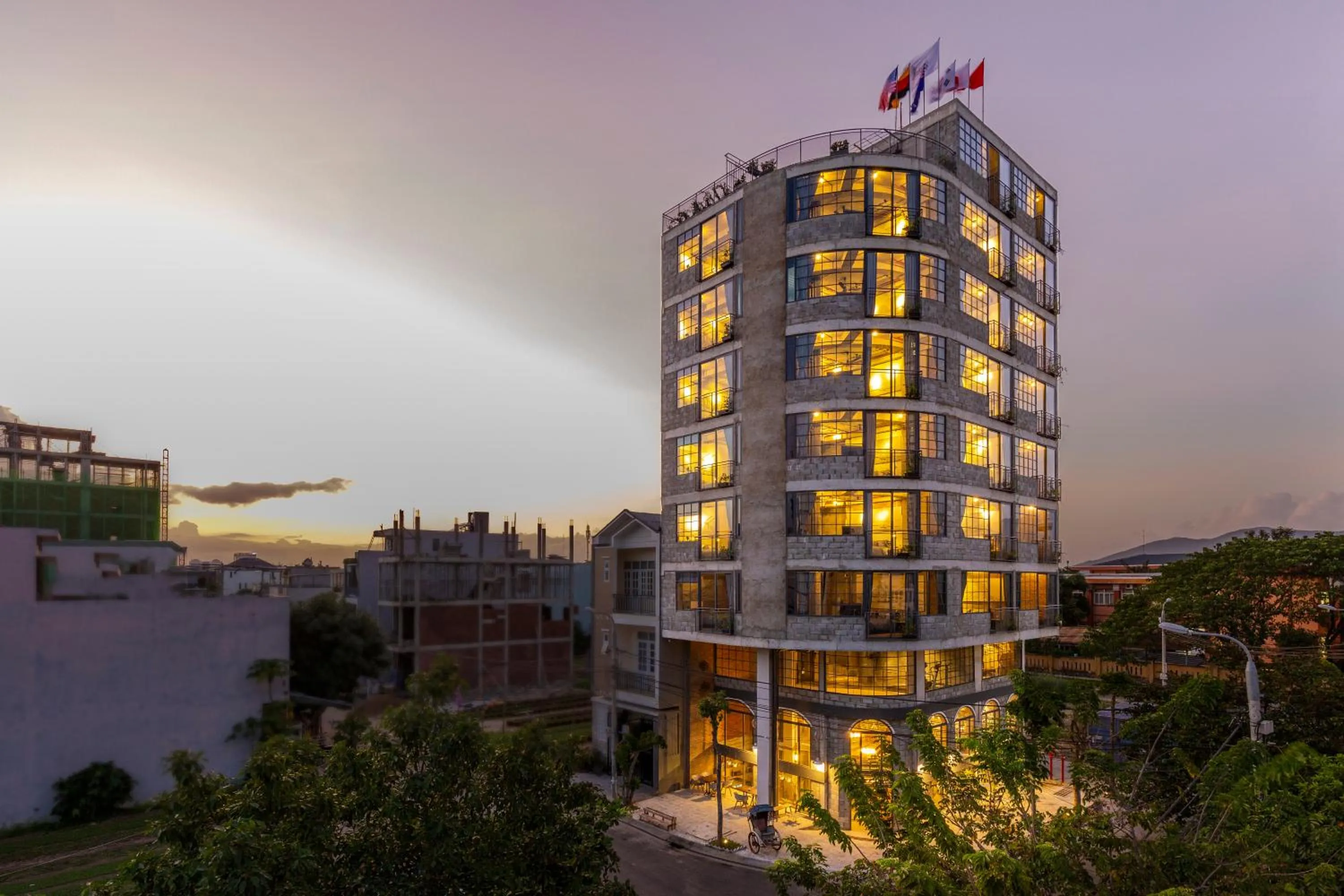 Property building in Bridges Danang Boutique Hotel