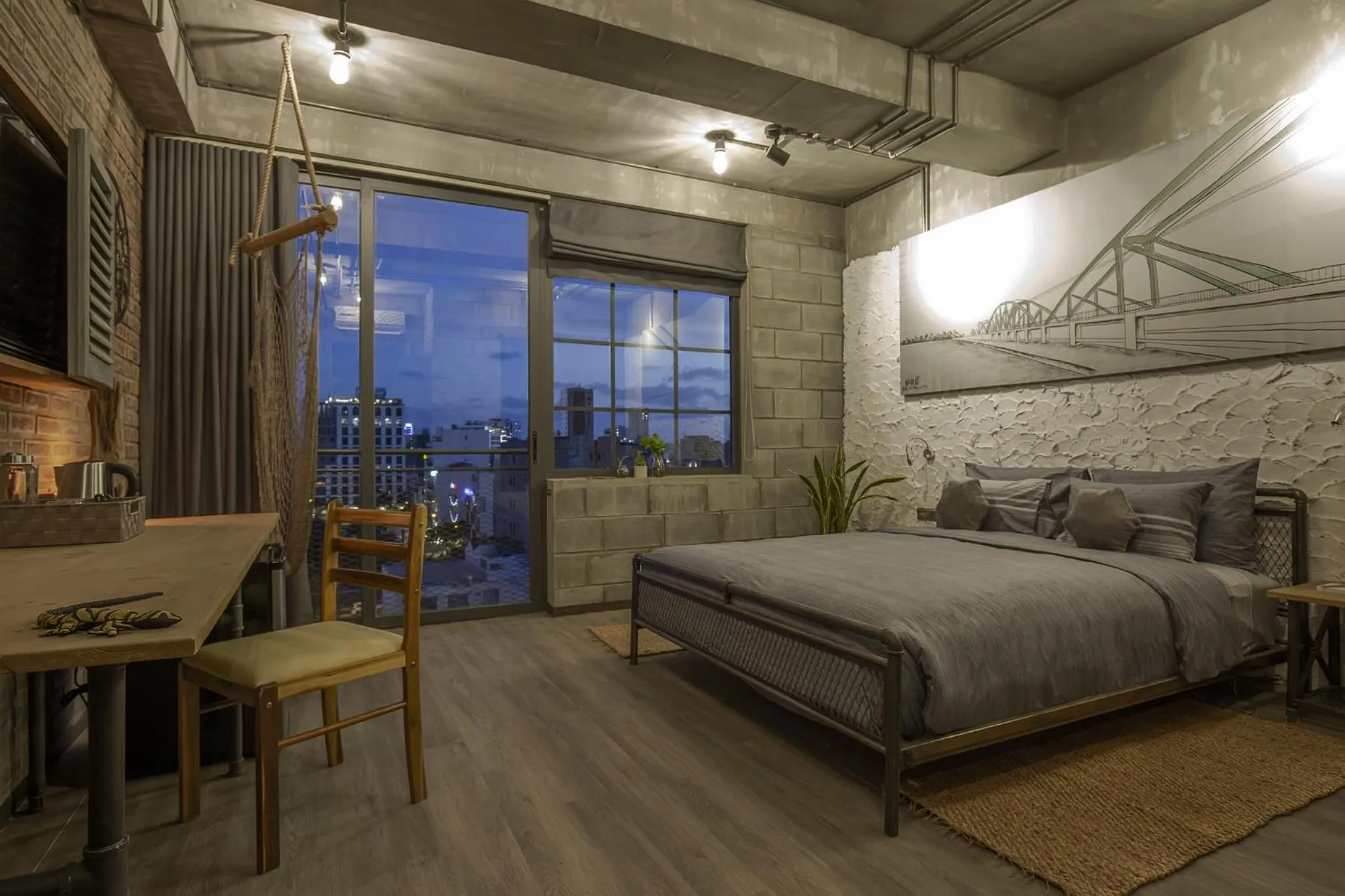 Bed in Bridges Danang Boutique Hotel