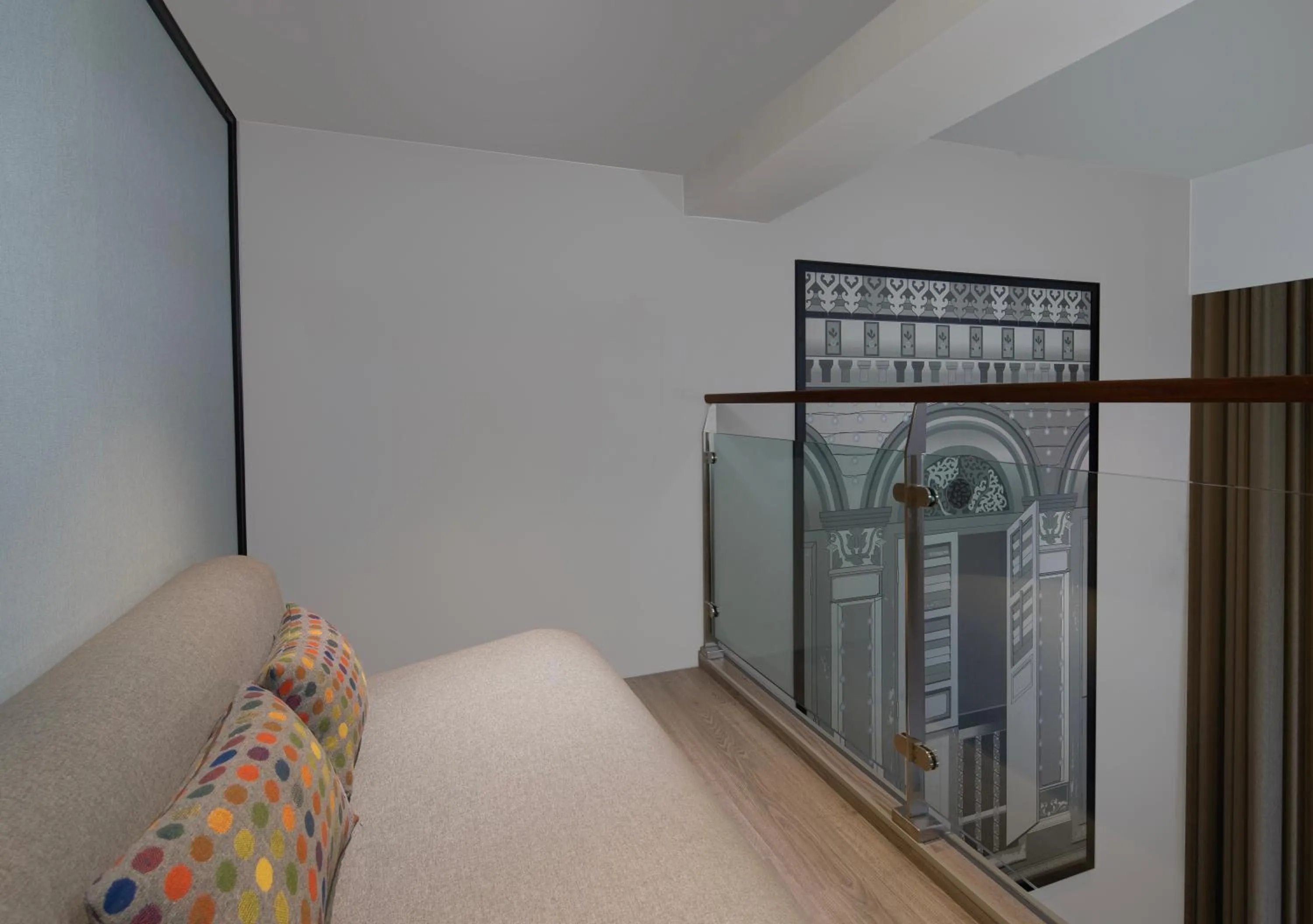 Living room, Bed in Citadines Rochor Singapore