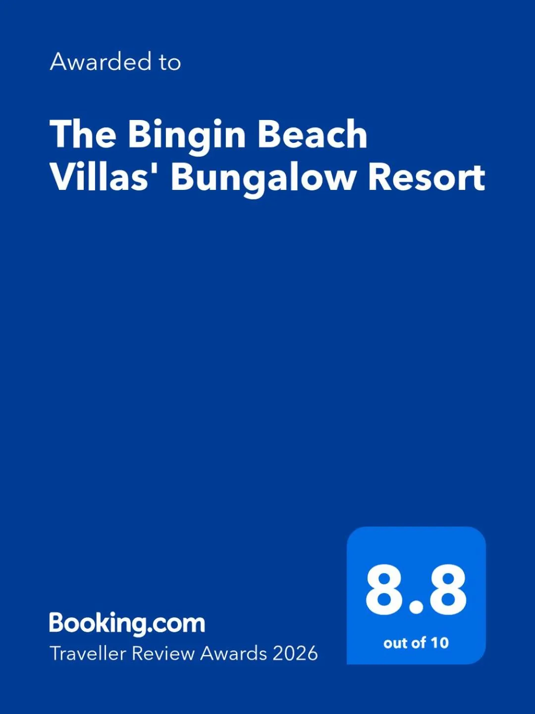 Logo/Certificate/Sign in The Bingin Beach Villas' Bungalow Resort