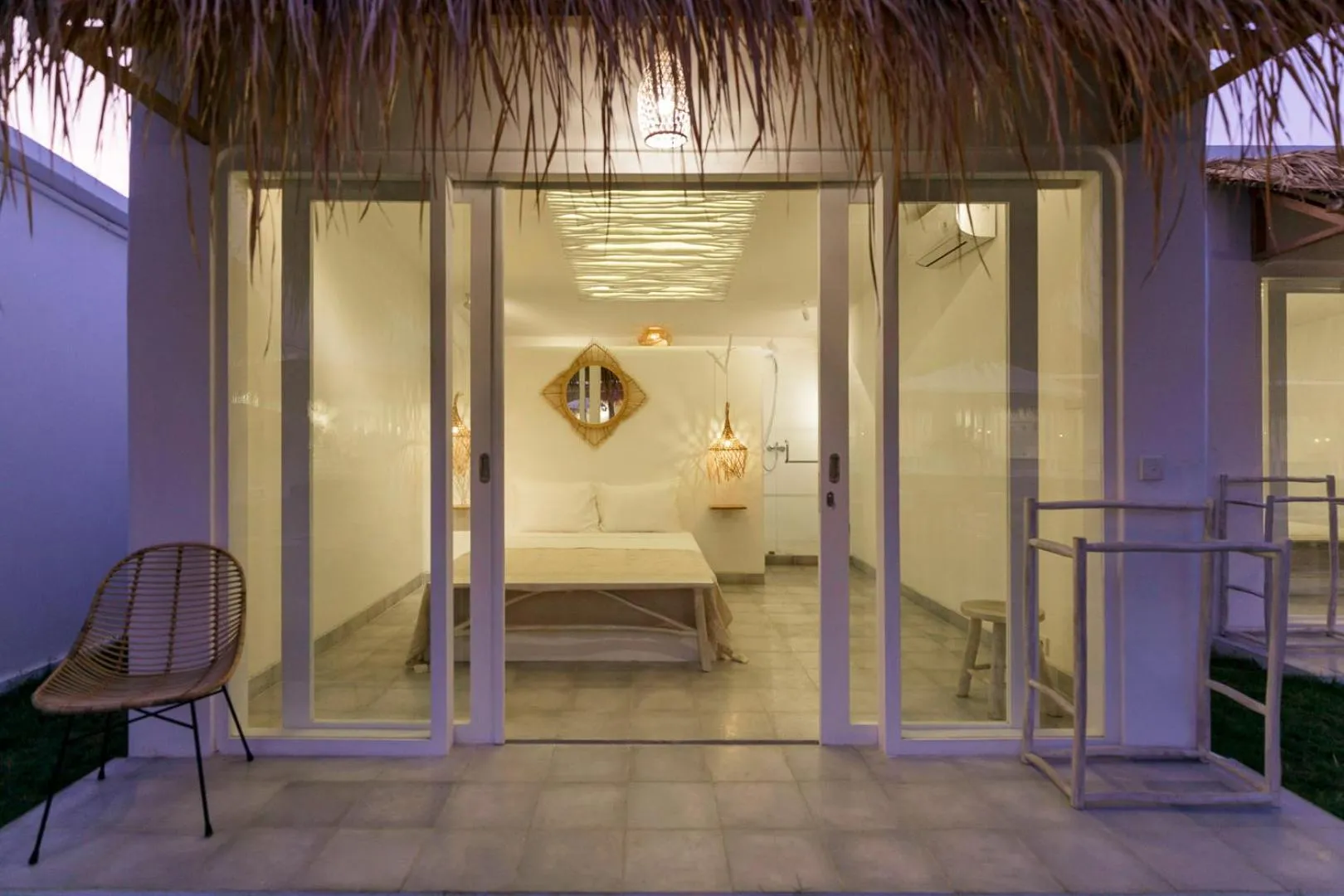 Photo of the whole room, Bed in The Bingin Beach Villas' Bungalow Resort