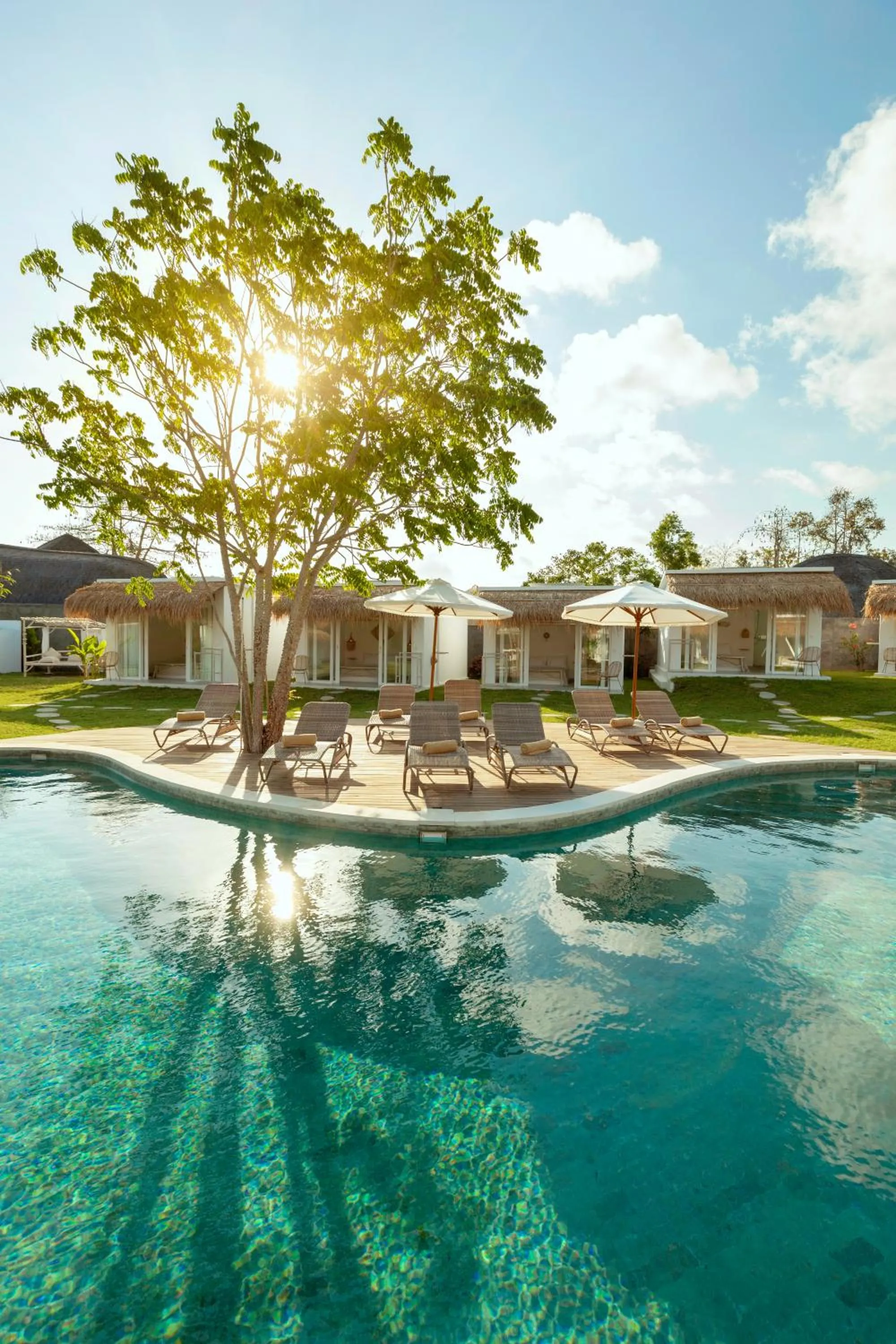 Pool view in The Bingin Beach Villas' Bungalow Resort