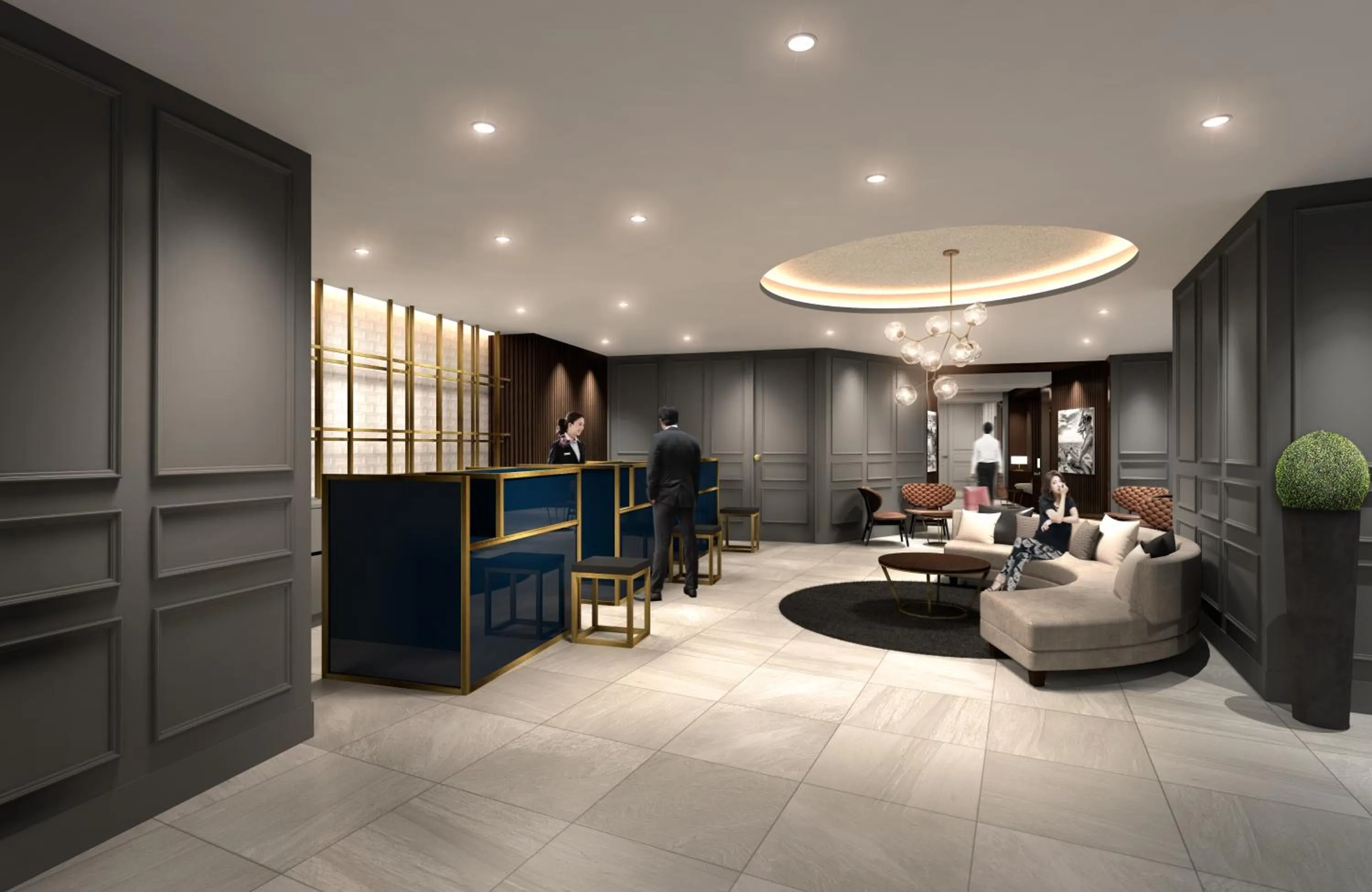 Lobby or reception in Kobe Plaza Hotel West