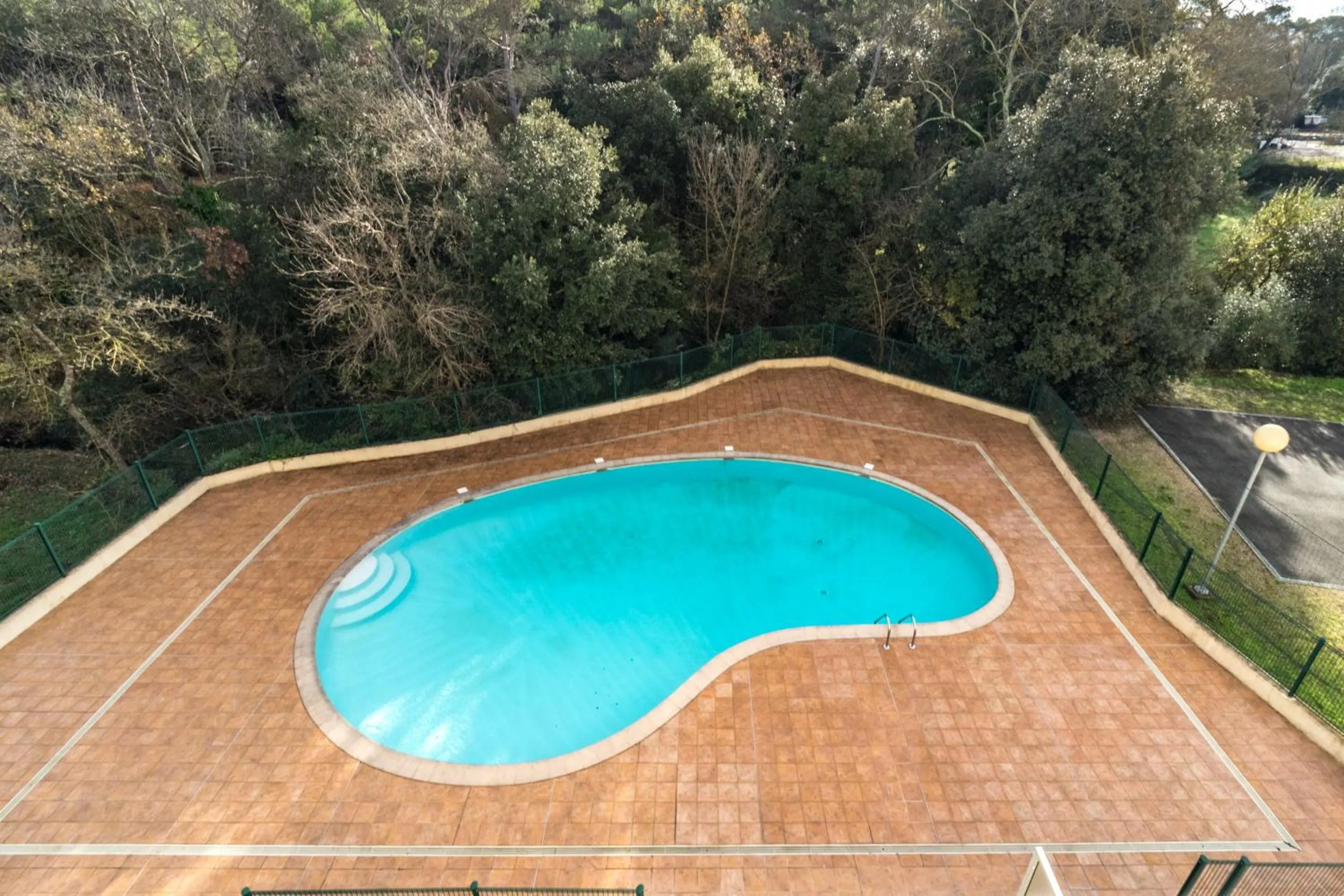 Pool view in City Résidence Sophia