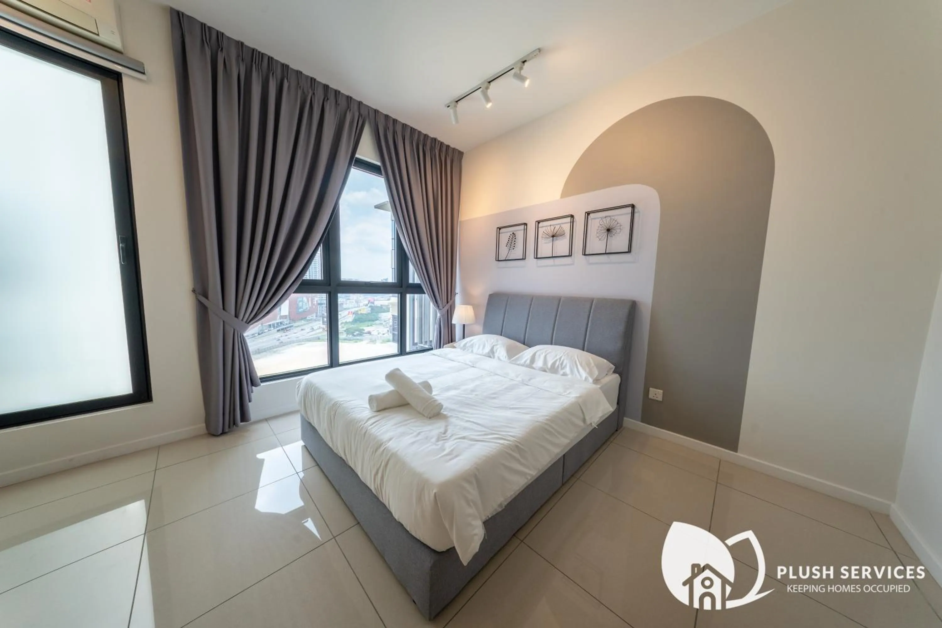 Bedroom, Bed in HighPark Suites in Petaling Jaya, Kelana Jaya by Plush