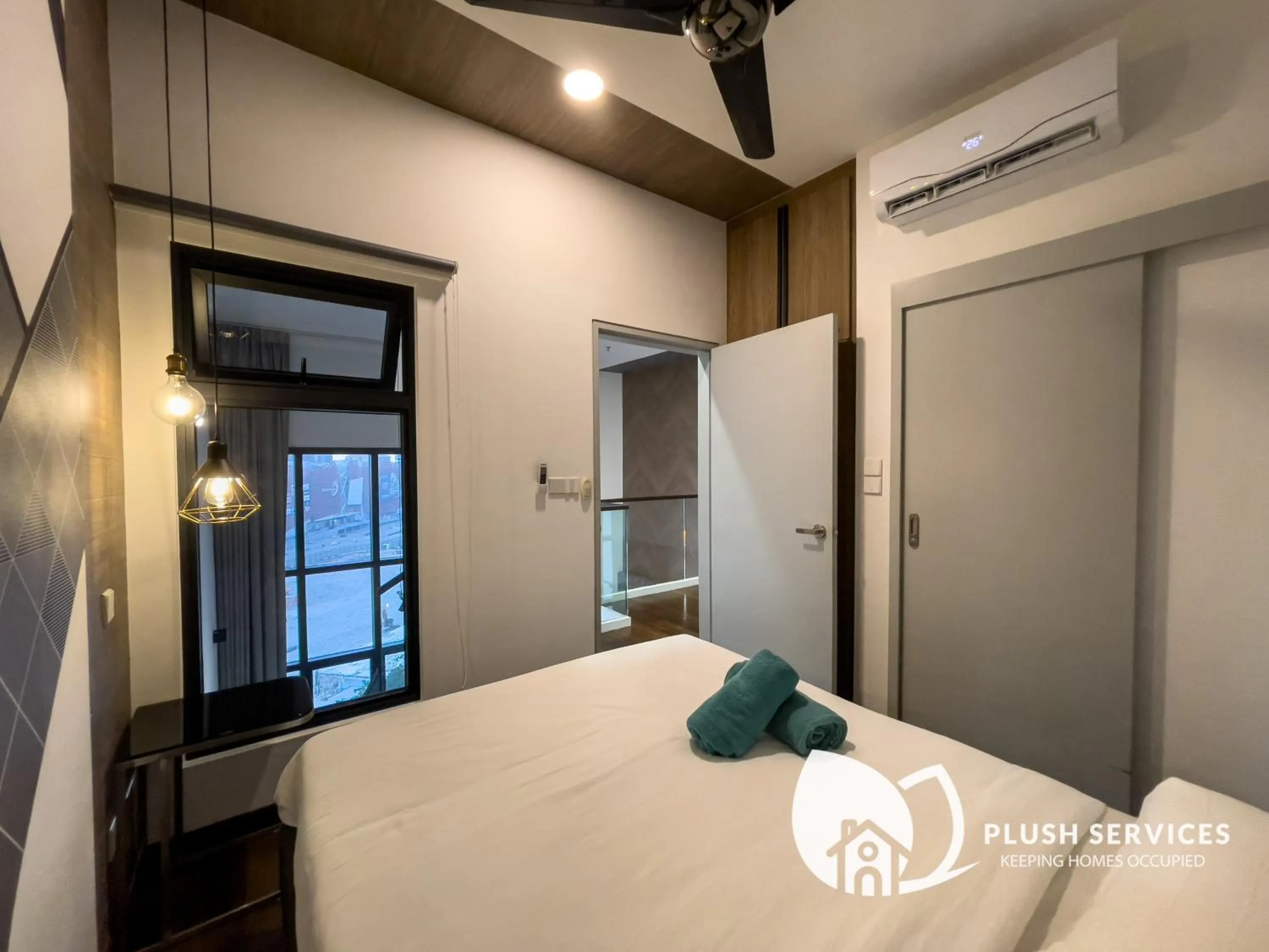Bedroom, Bed in HighPark Suites in Petaling Jaya, Kelana Jaya by Plush