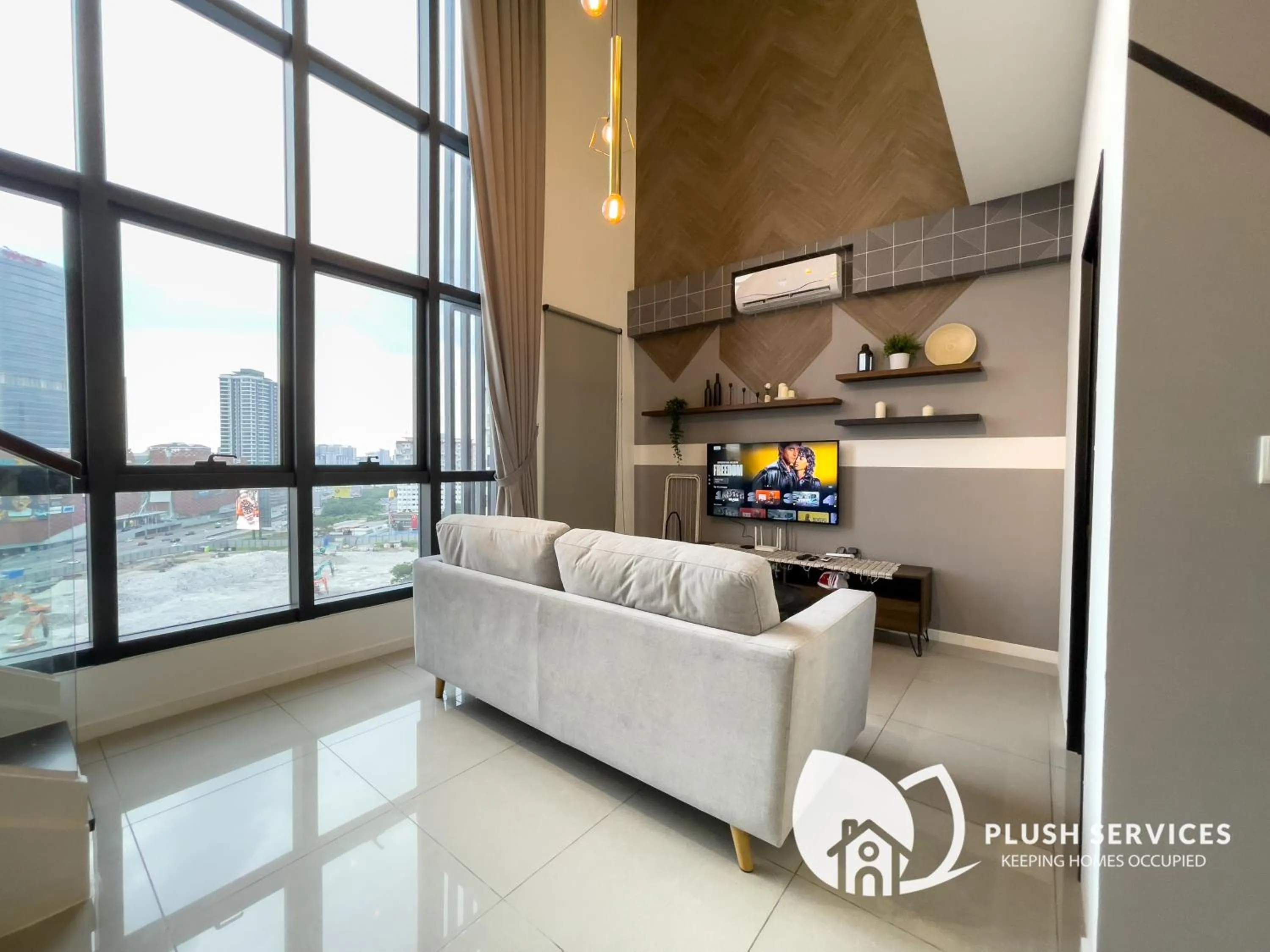 TV and multimedia in HighPark Suites in Petaling Jaya, Kelana Jaya by Plush
