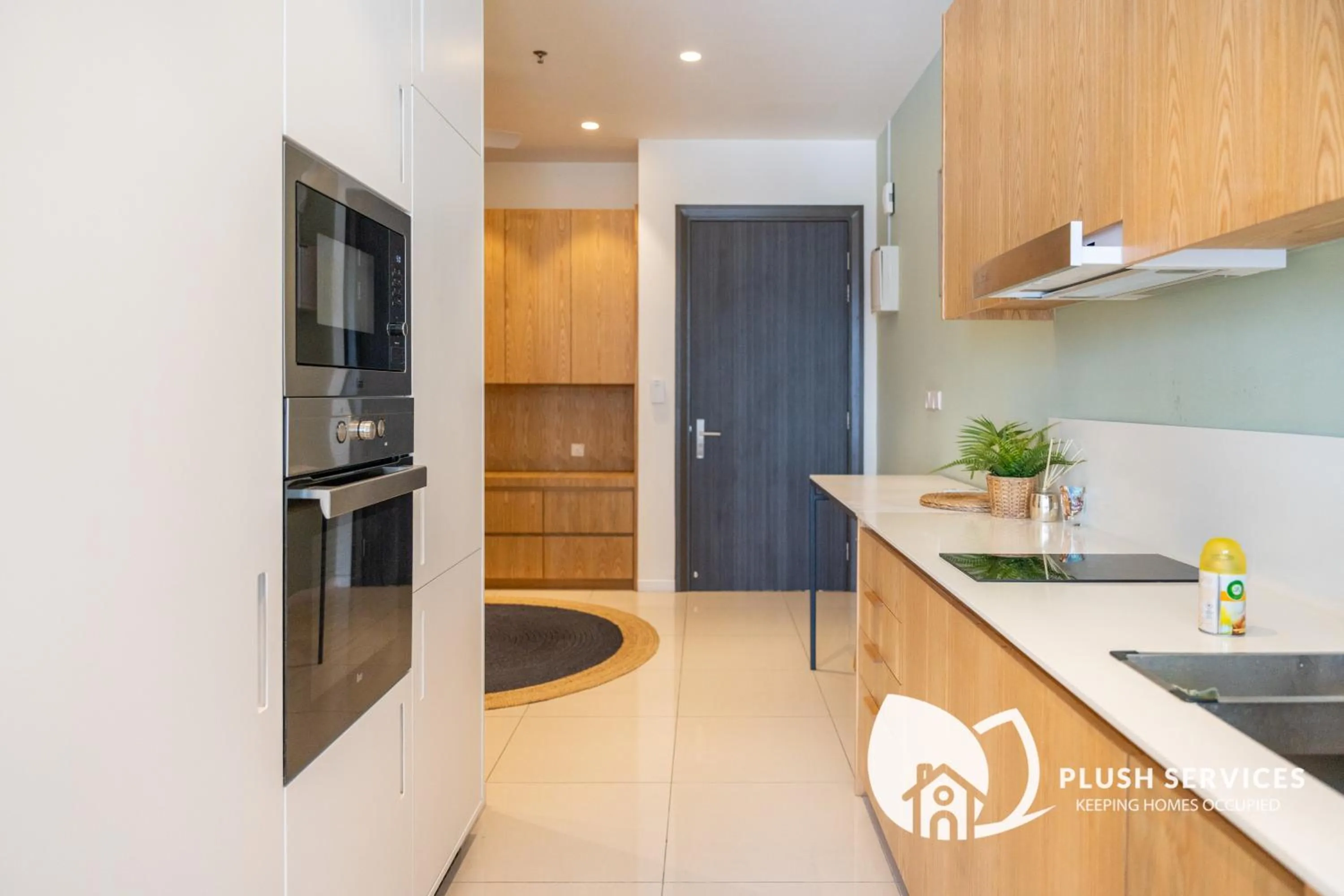 Kitchen or kitchenette in HighPark Suites in Petaling Jaya, Kelana Jaya by Plush