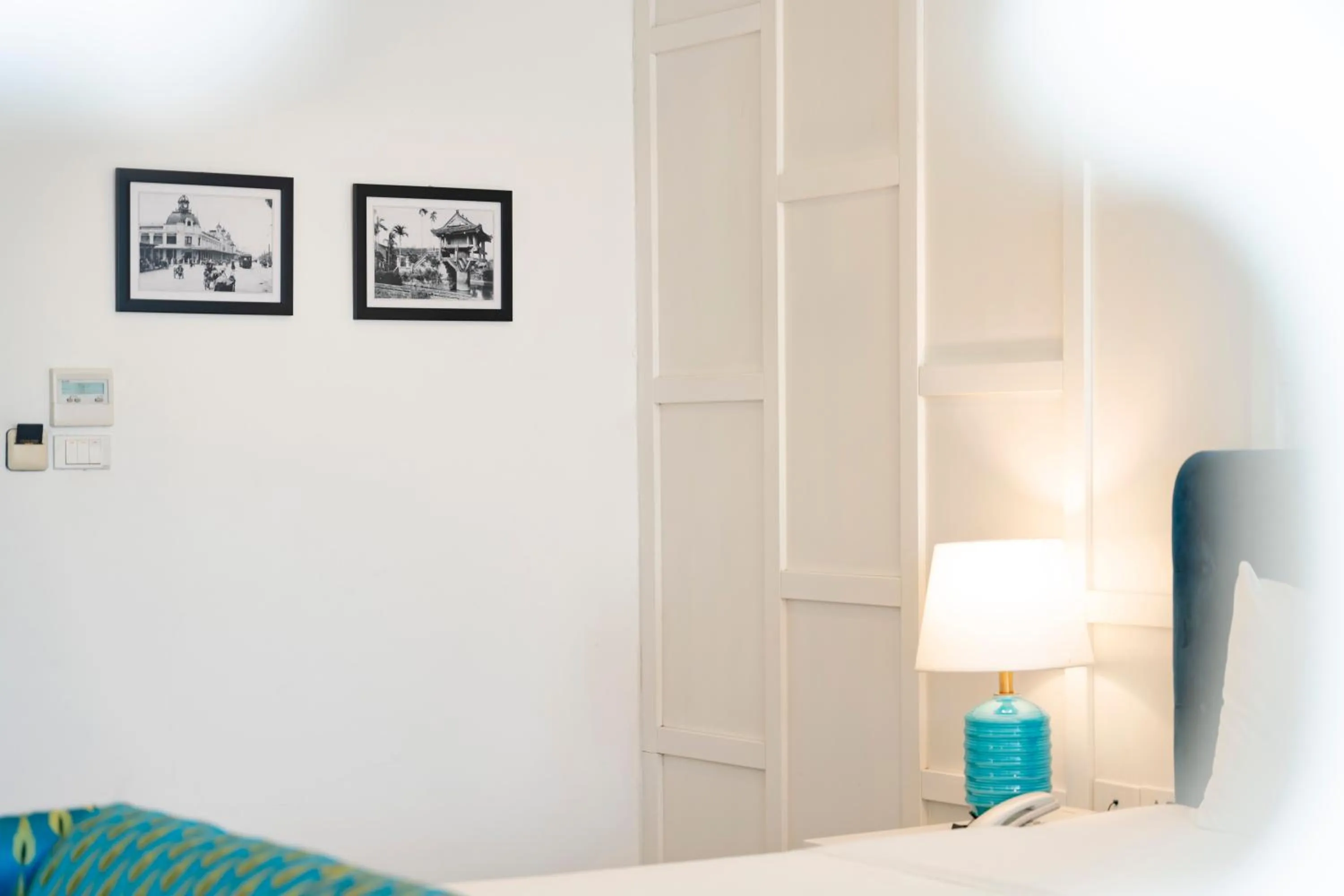 Decorative detail, Bed in Minasi HanoiOi Lakeside Hotel