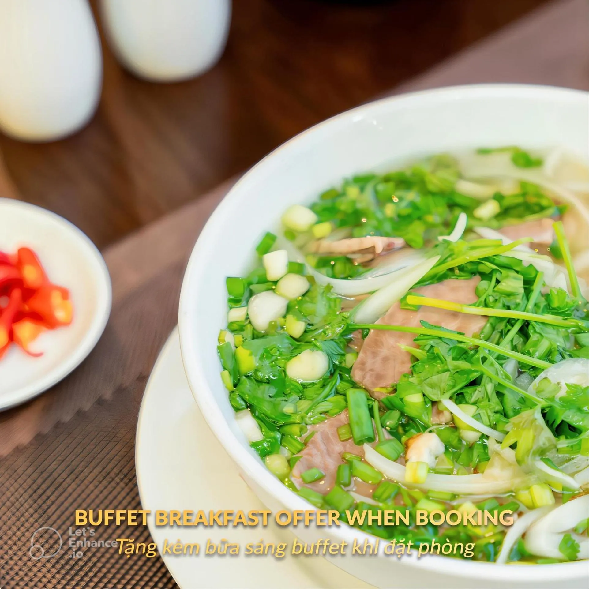 Buffet breakfast in Minasi HanoiOi Lakeside Hotel