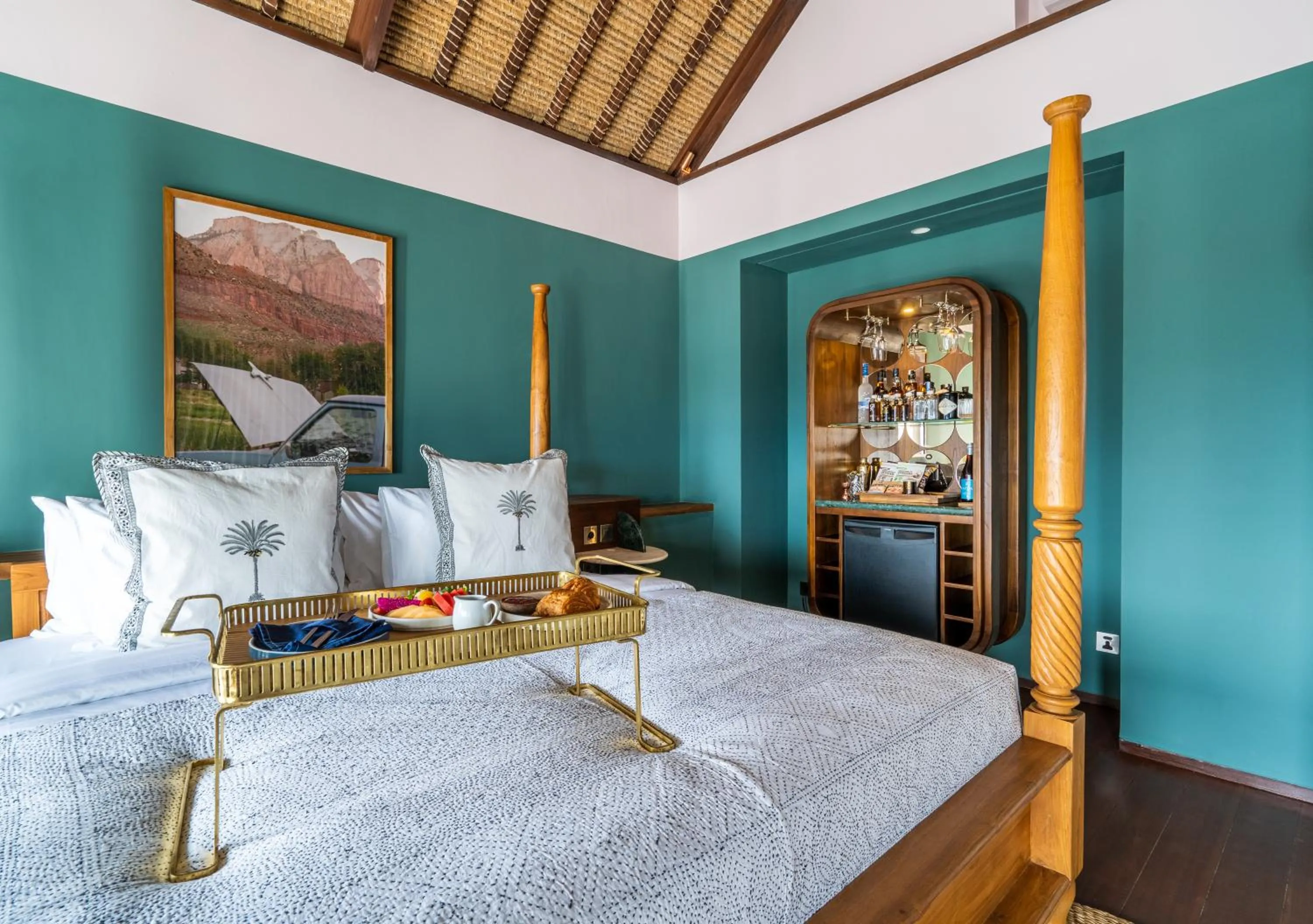 Bed in Ulu Cliffhouse