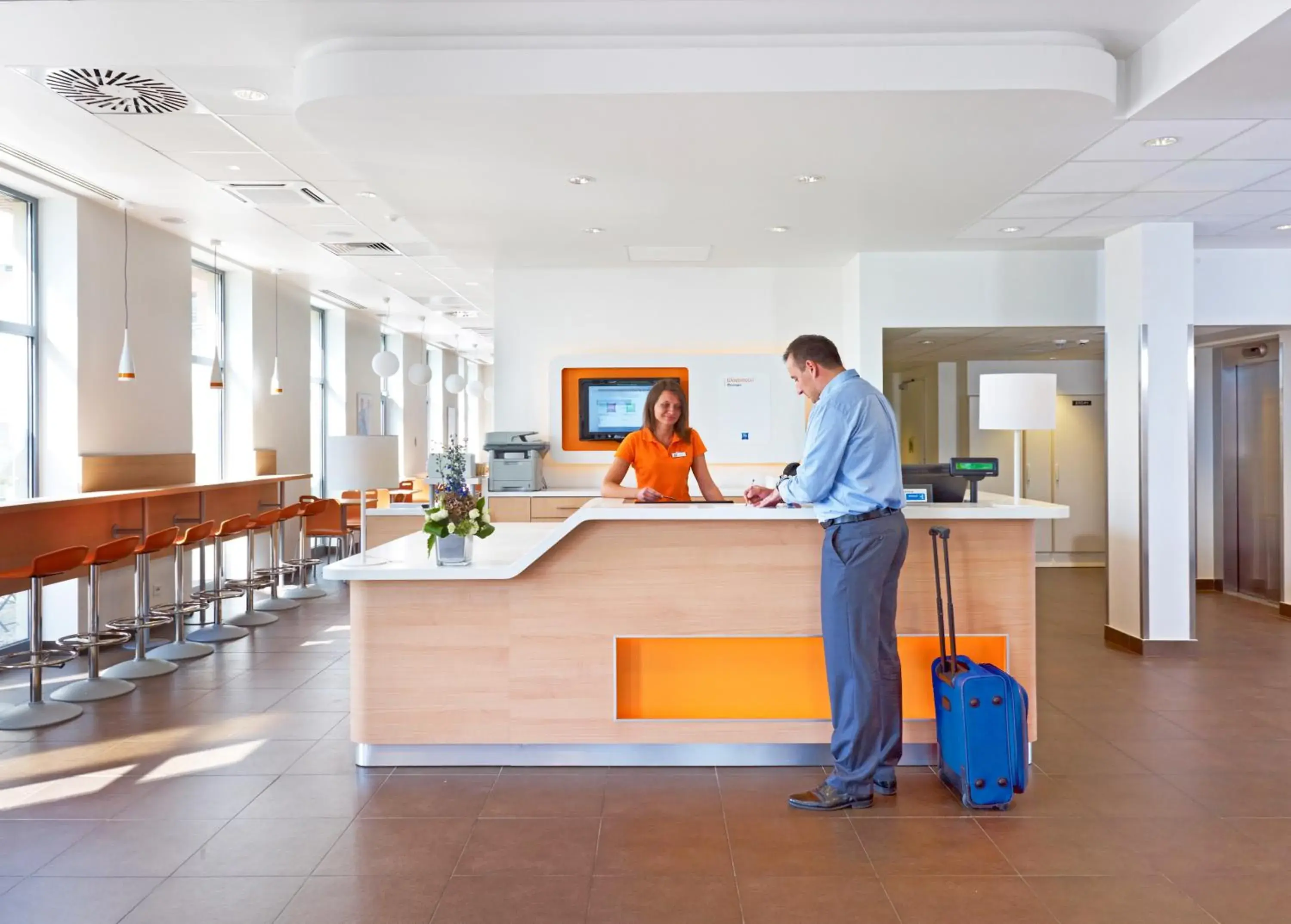 Lobby or reception in ibis budget Krakow Stare Miasto Lobby or reception in ibis budget Krakow Stare Miasto