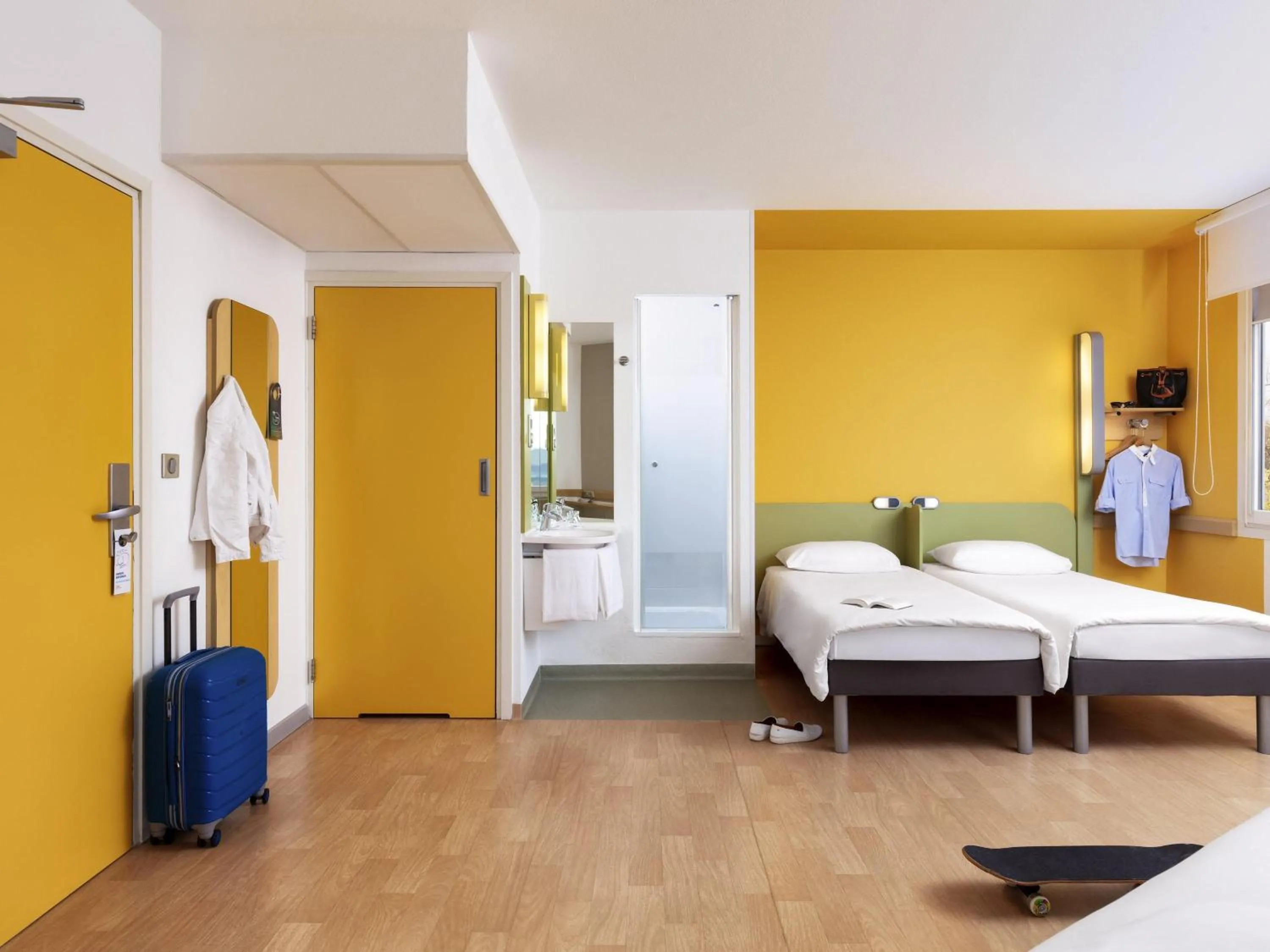 Bedroom, Bed in ibis budget Warszawa Centrum