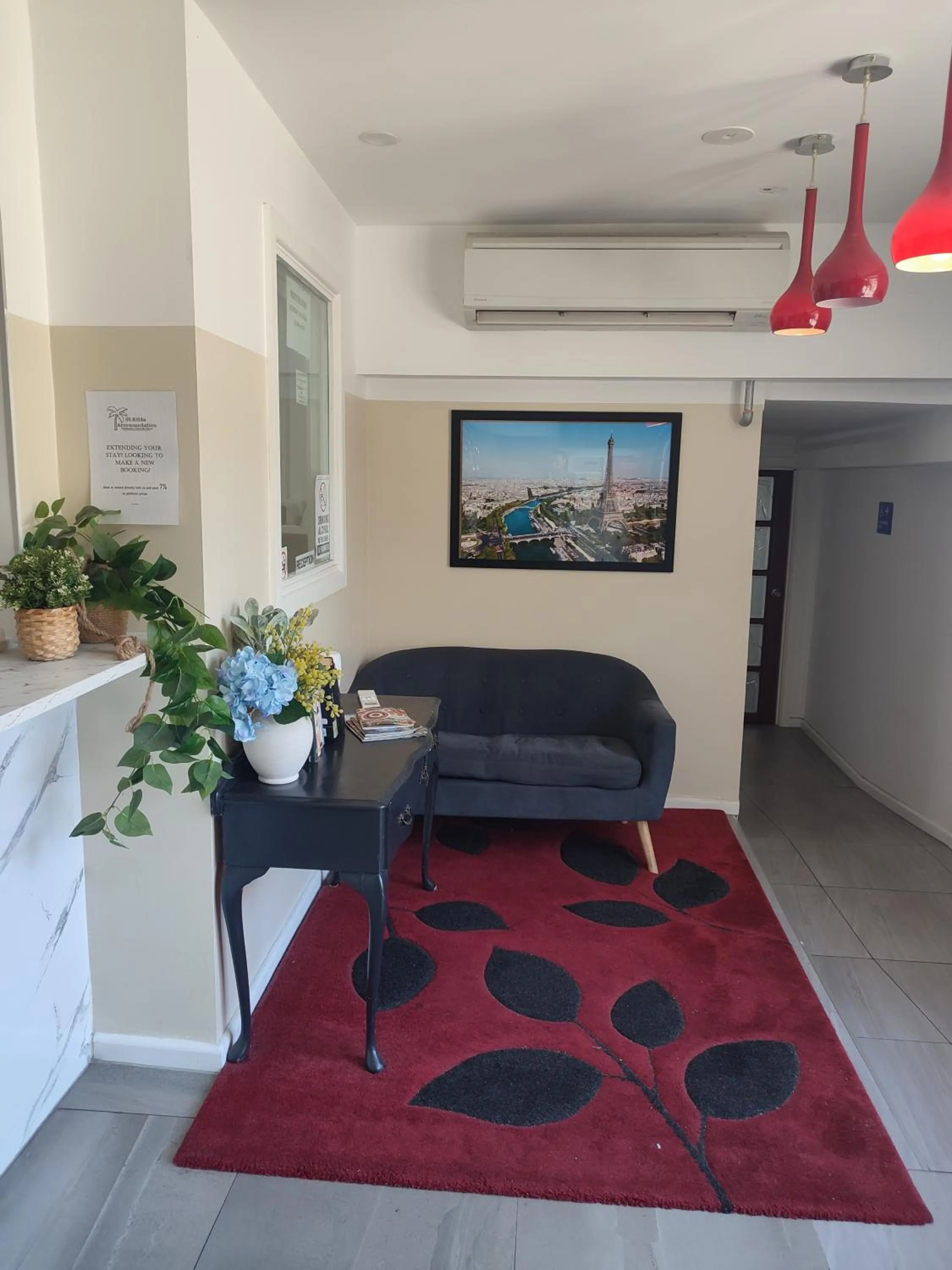Lobby or reception in St Kilda Accommodation