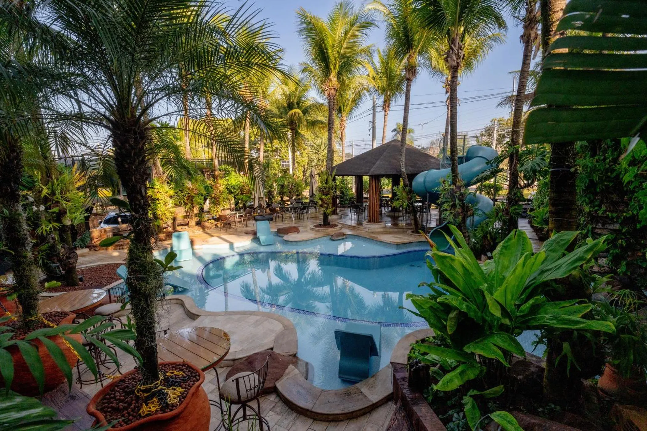 Pool view in Beira Rio Palace Hotel