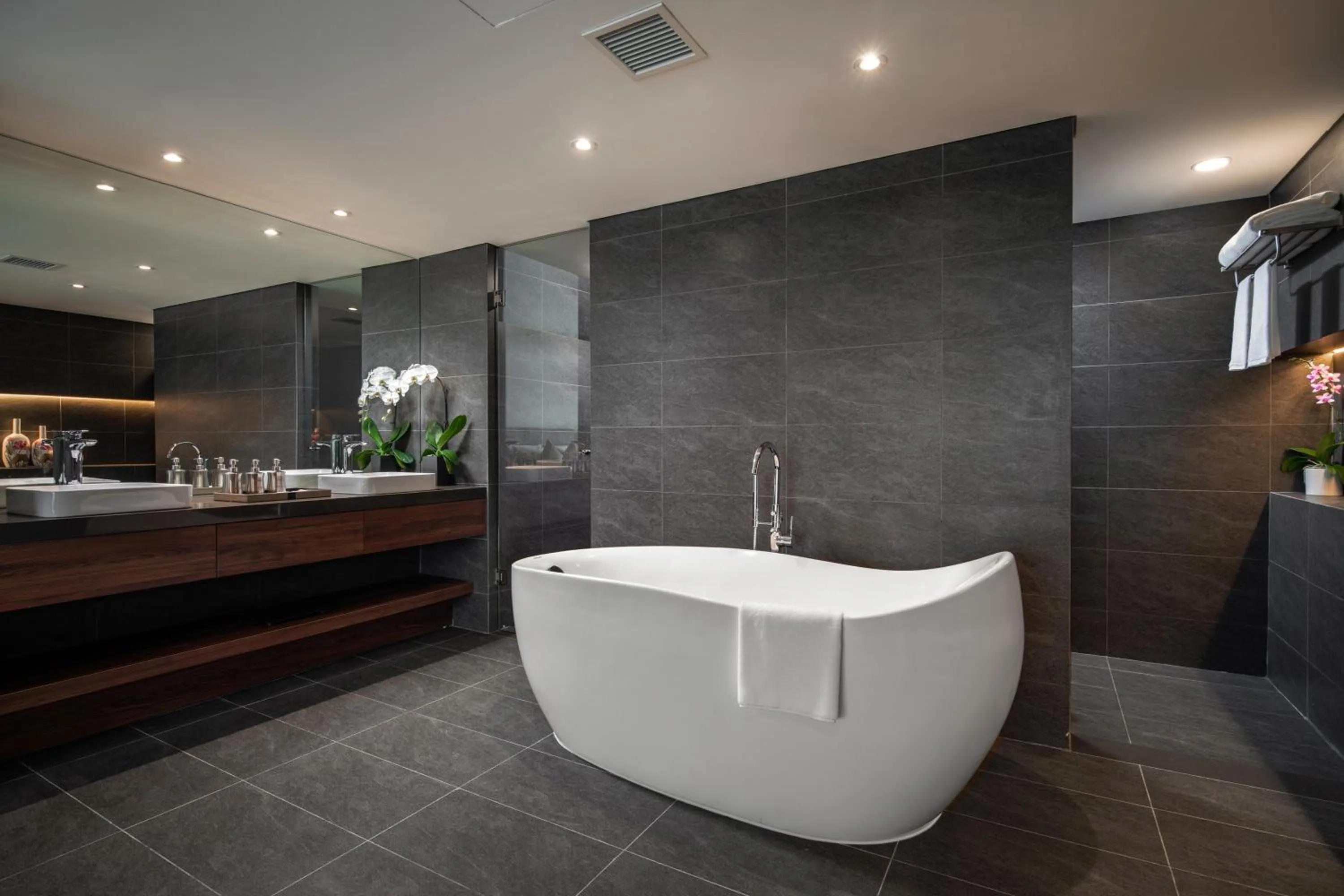 Bathroom in PentStudio West Lake Hanoi