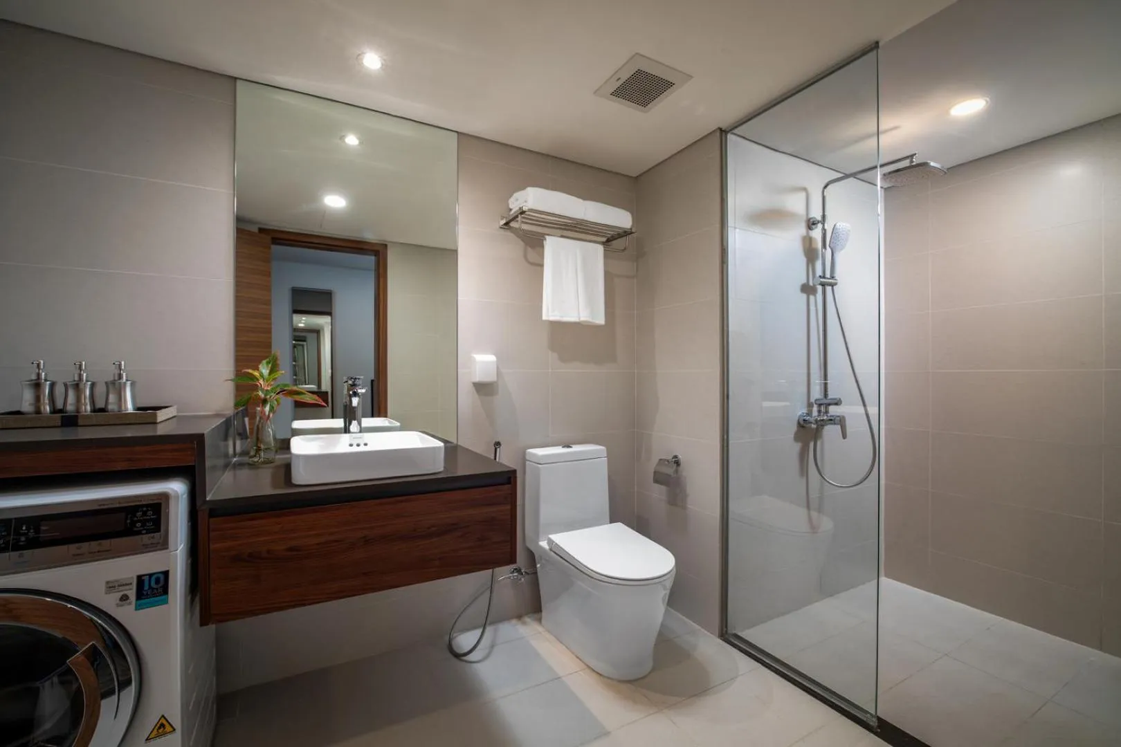 Toilet in PentStudio West Lake Hanoi