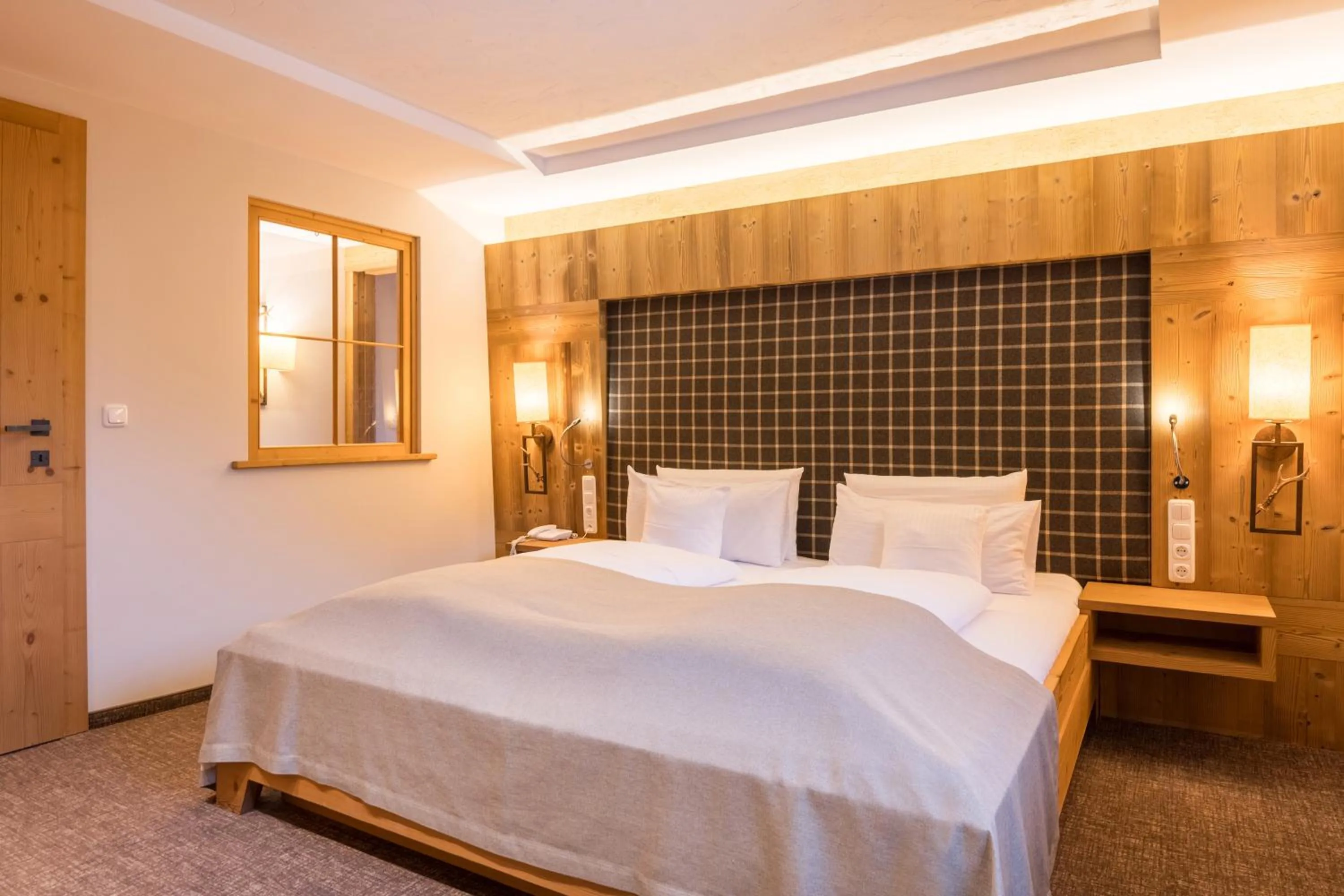 Bed in Hotel Bergblick 5 Sterne