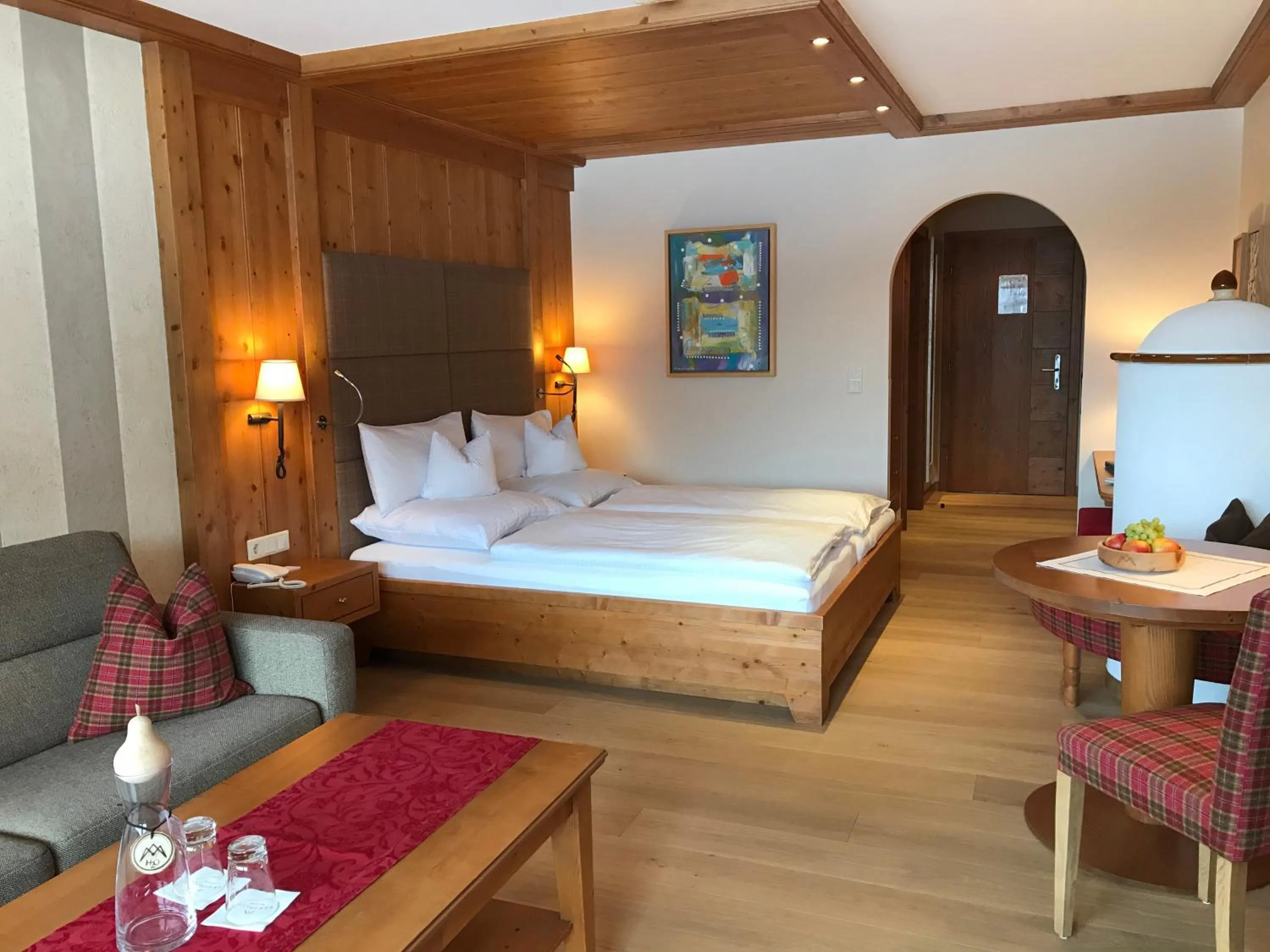 Bedroom, Bed in Hotel Bergblick 5 Sterne