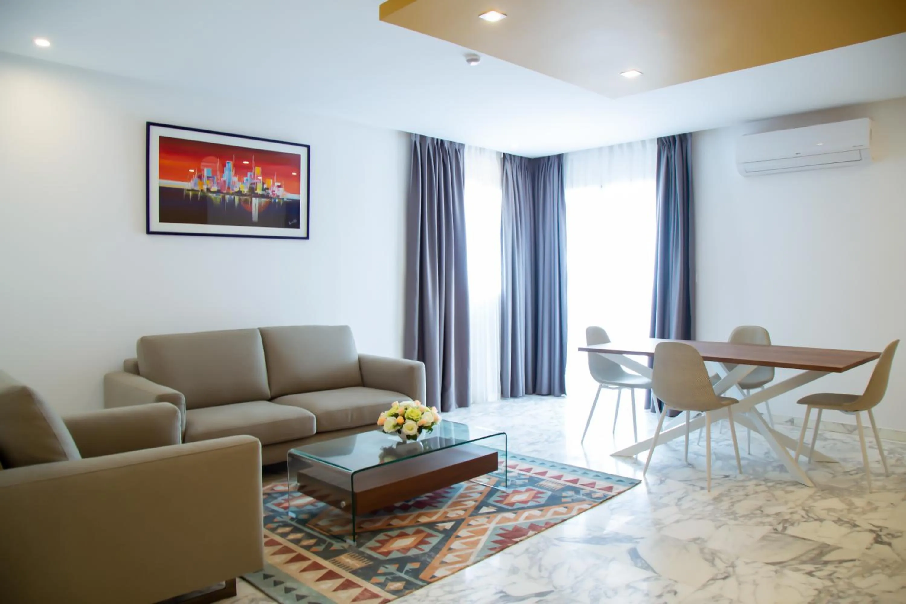 Living room in Le Ndiambour Hôtel et Résidence